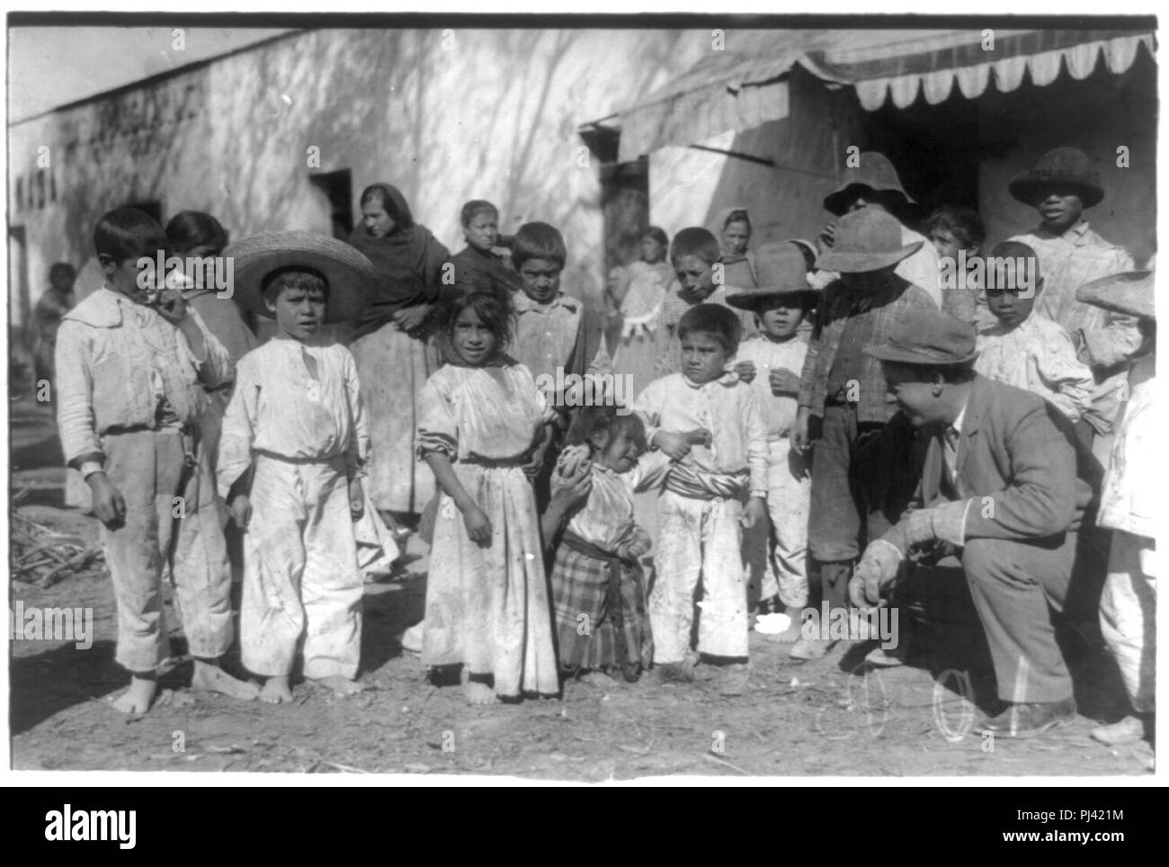 Aztec Indian children Stock Photo