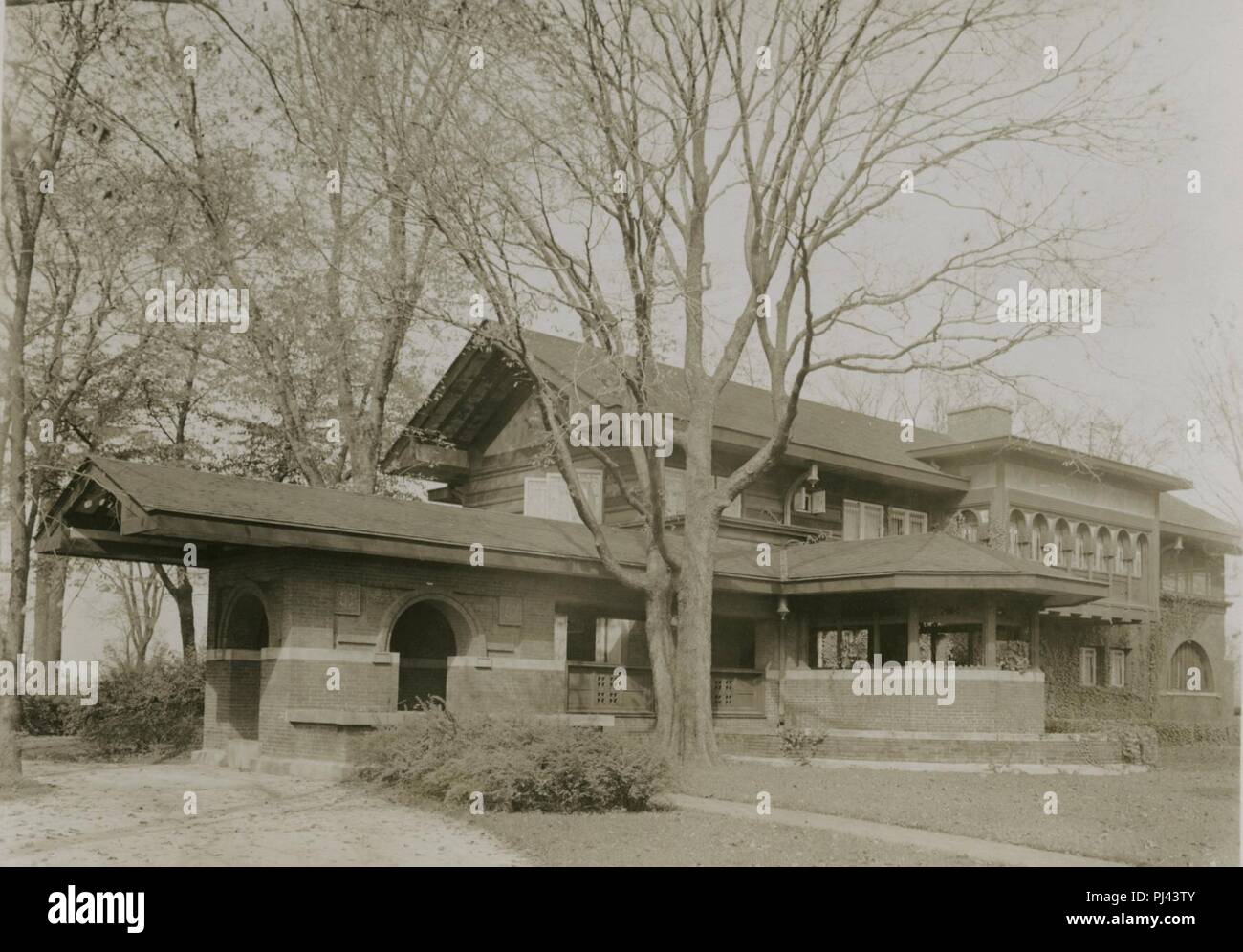 Babson House, Riverside, Illinois, April 26, 1913 Stock Photo