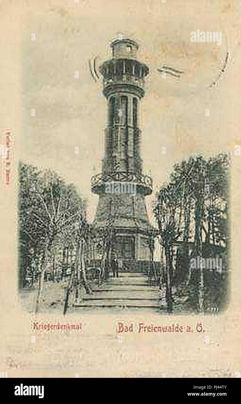 Bad Freienwalde (Oder) Kriegerdenkmal 1910. Stock Photo