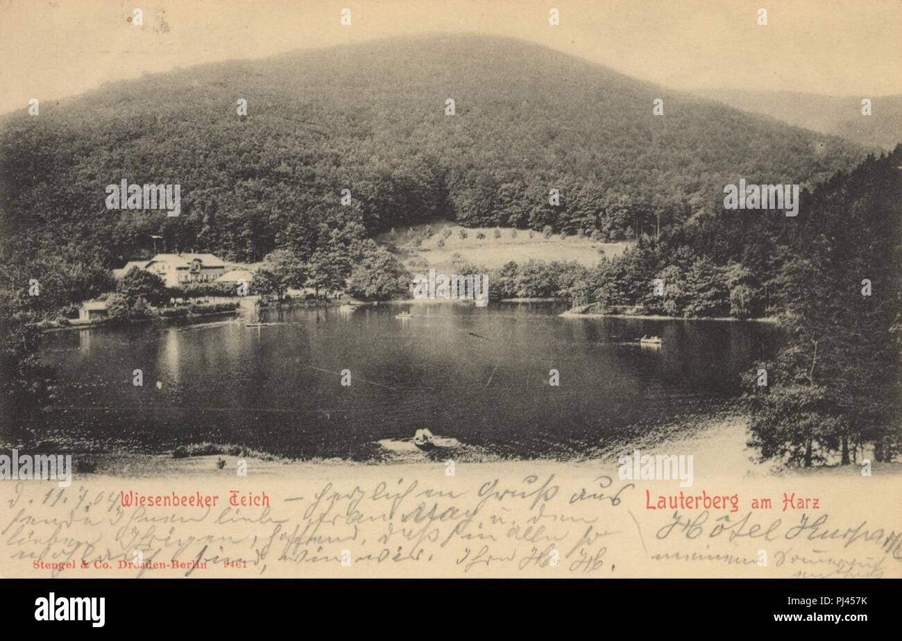 Bad Lauterberg, Niedersachsen Wiesenbecker Teich Stock Photo Alamy