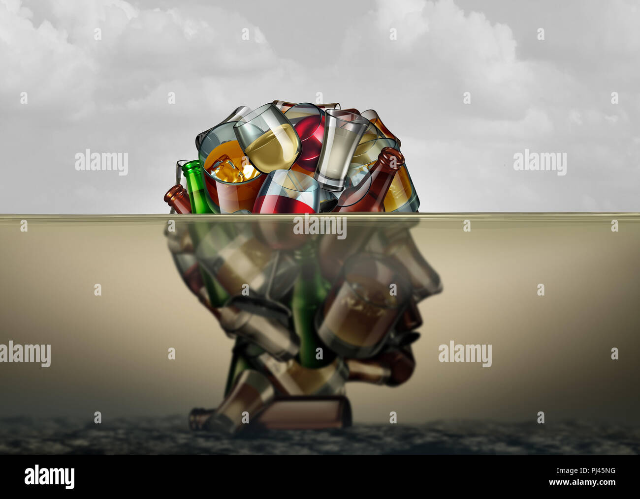 Alcoholism and alcohol use disorder as the health risk to an addiction