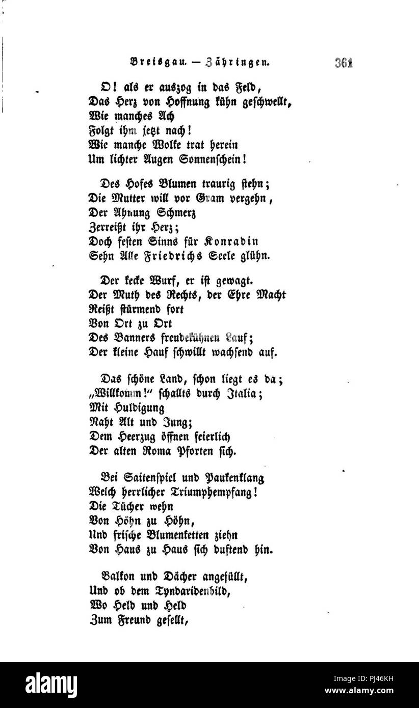 Badisches Sagenbuch 361. Stock Photo