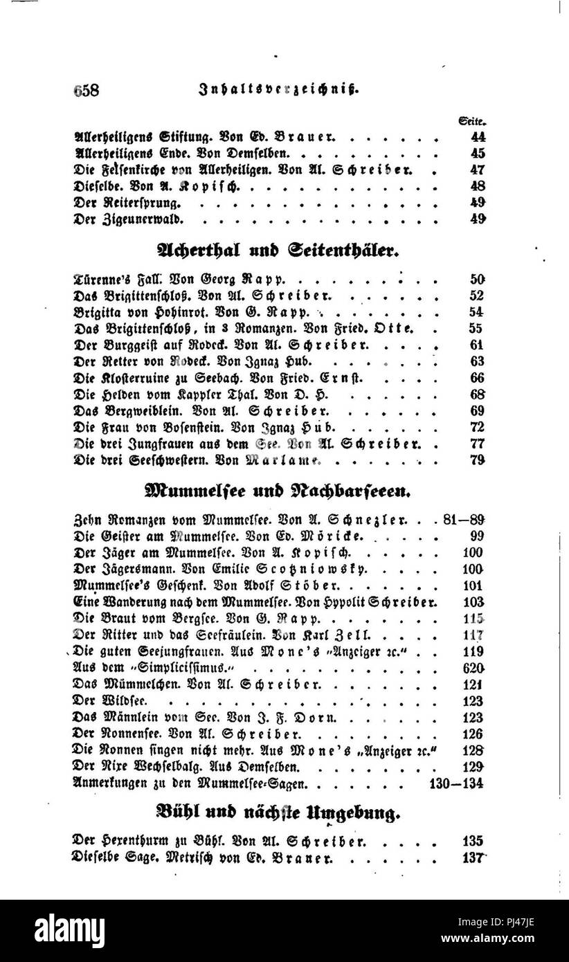 Badisches Sagenbuch II 658. Stock Photo