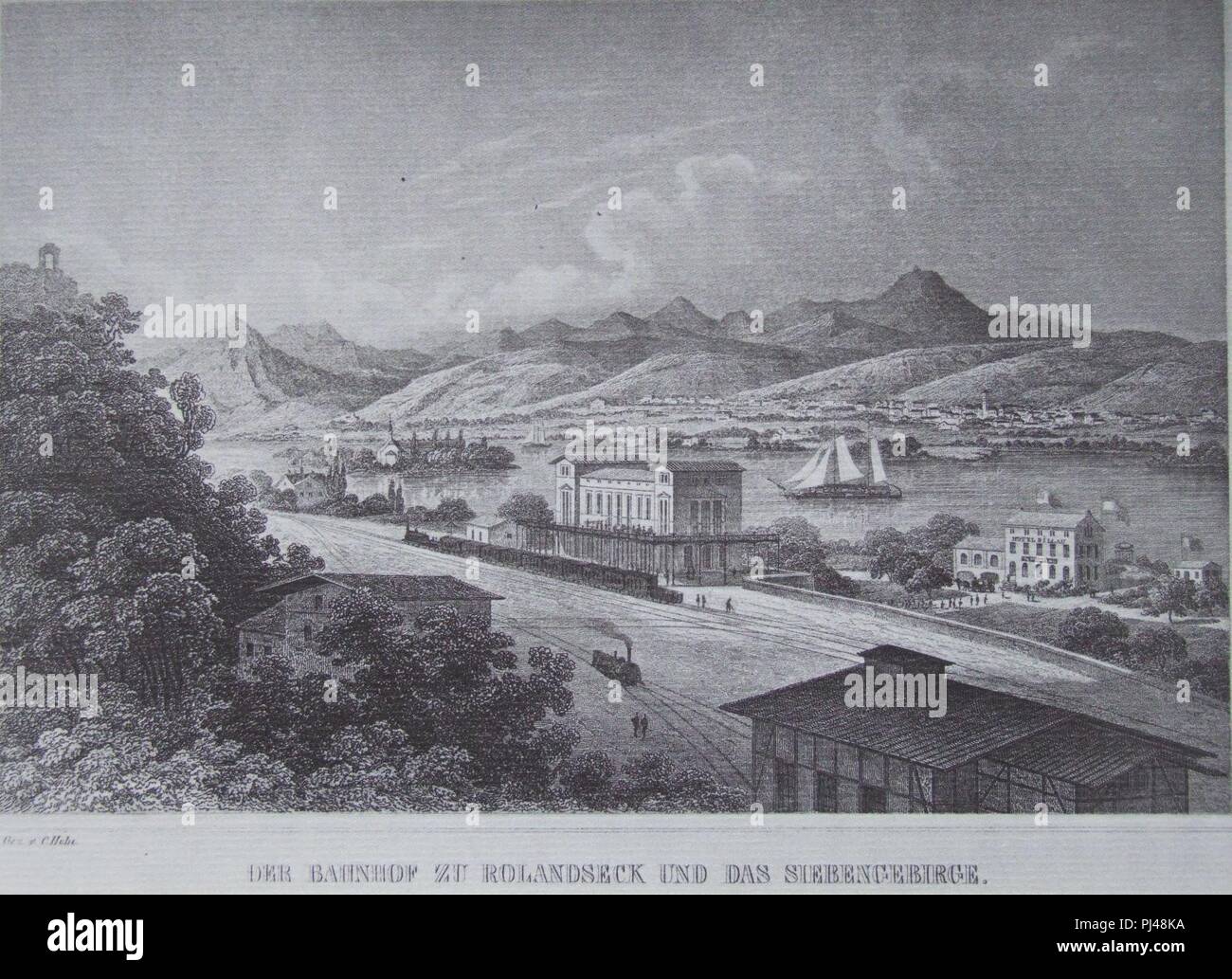 Bahnhof Rolandseck 1857 Stock Photo Alamy
