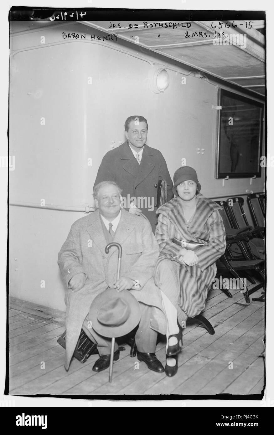 Baron Henry de Rothschild, James de Rothschild & Mrs. J. de Rothschild