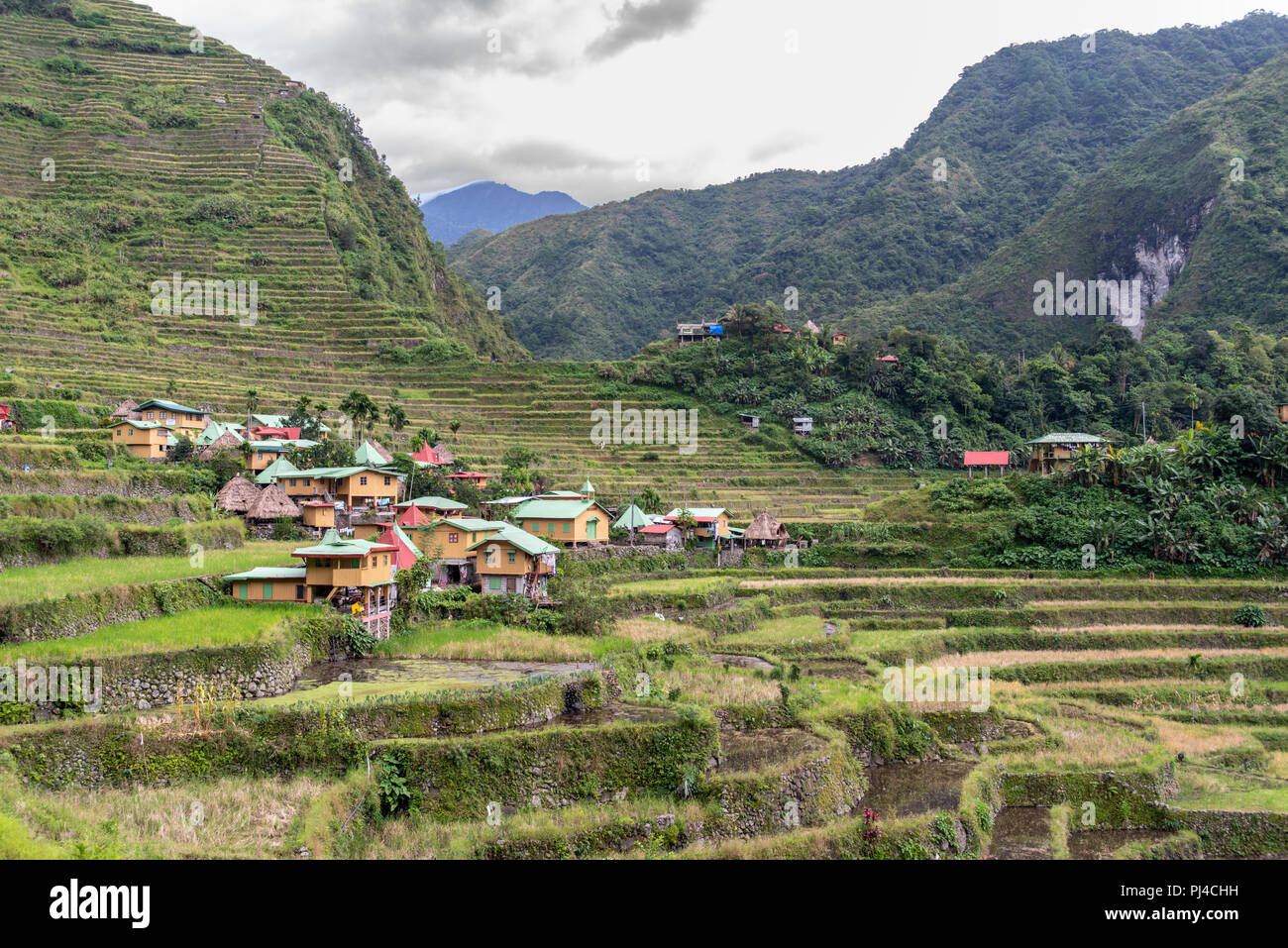 Beautiful landscape at Banaue rice terrace, Philippines Stock Photo - Alamy