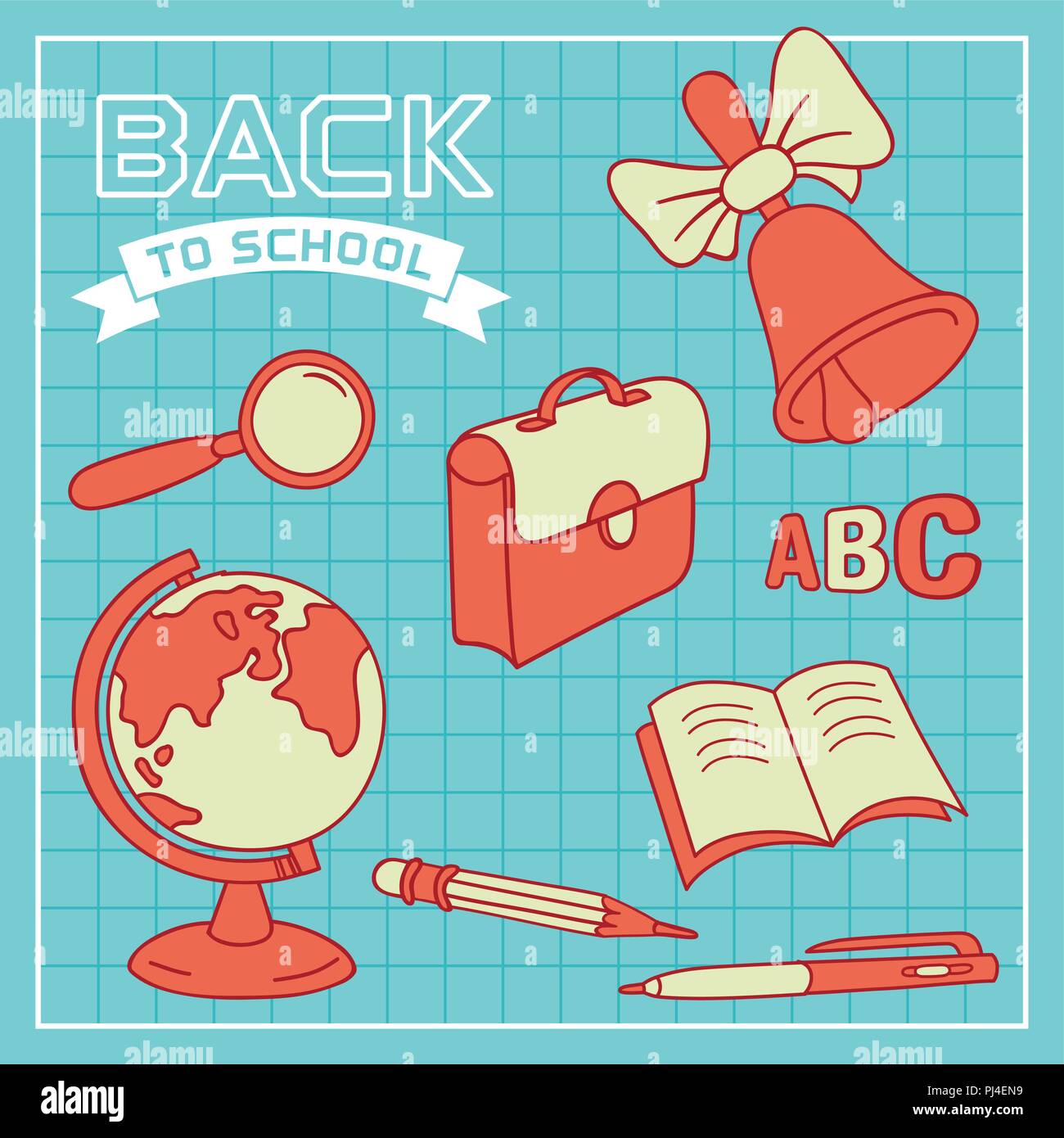 Back to school, vector illustration Stock Vector Image & Art - Alamy