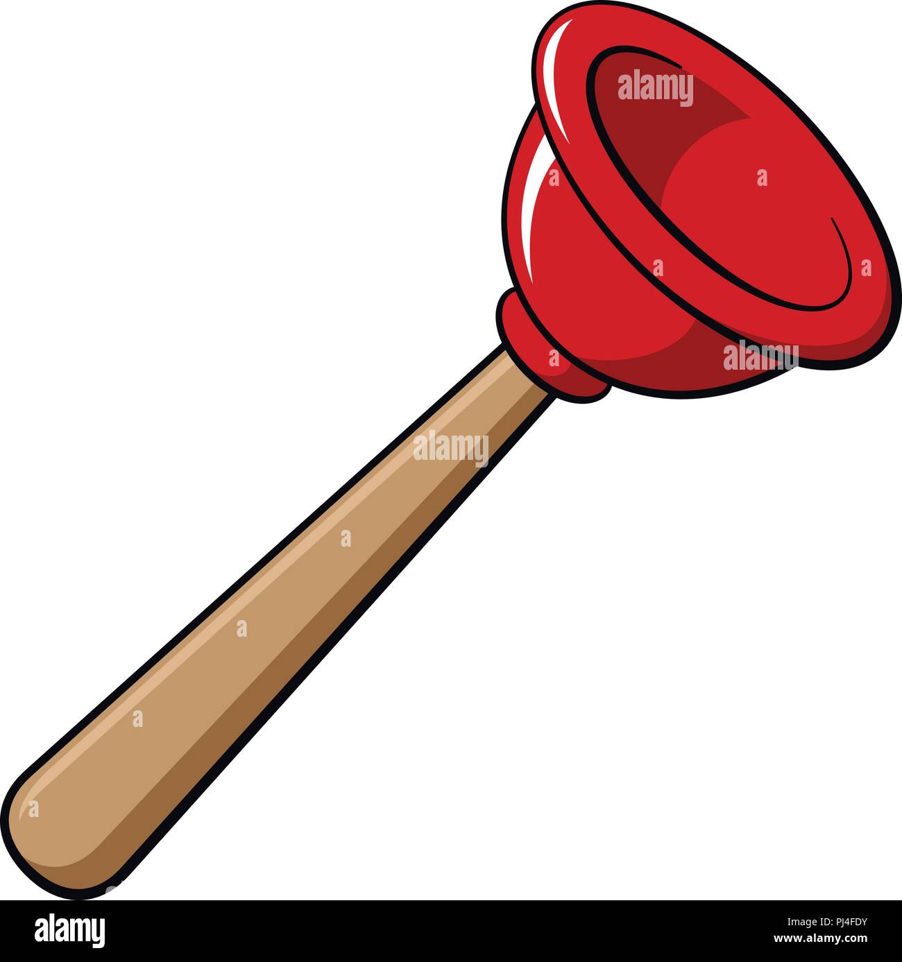 Rubber plunger, vector illustration Stock Vector Image & Art Alamy