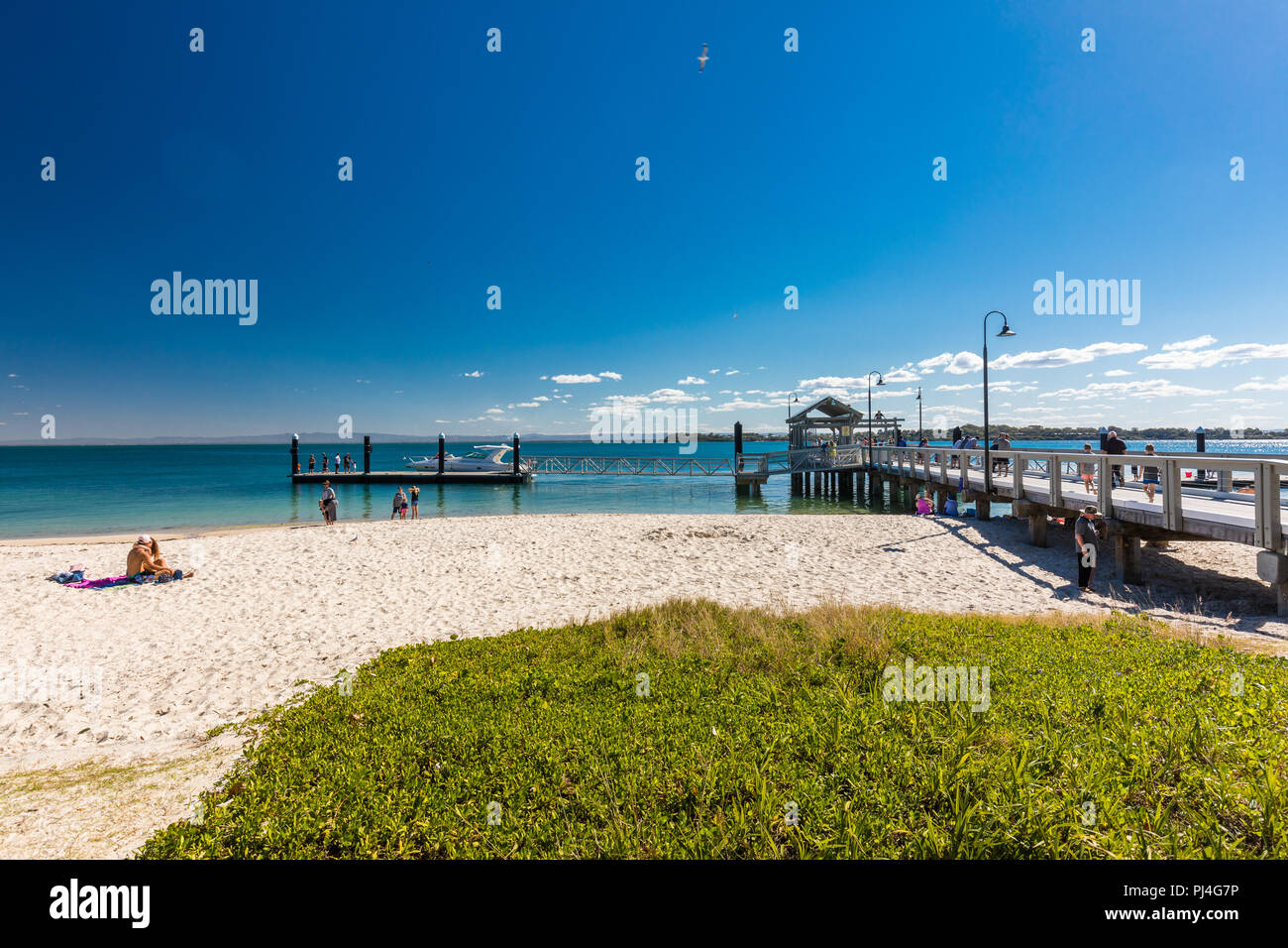 Bribie Island Aus Sept 1 2018 Beach Near The Bongaree Jetty On West Side Of The Bribie Island Queensland Australia Stock Photo Alamy