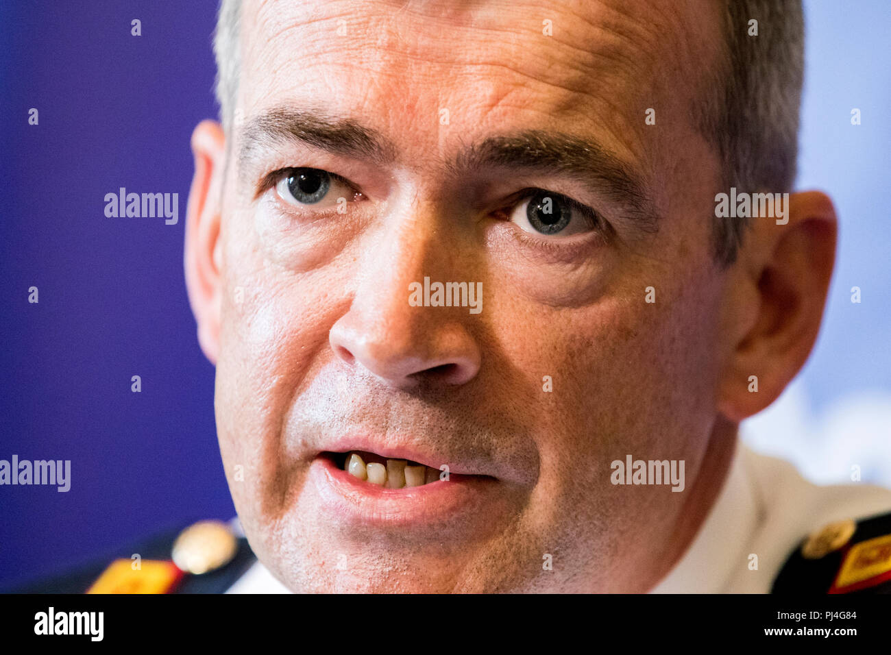 New Garda Commissioner Drew Harris During A Press Conference At Garda Headquarters In Dublin 