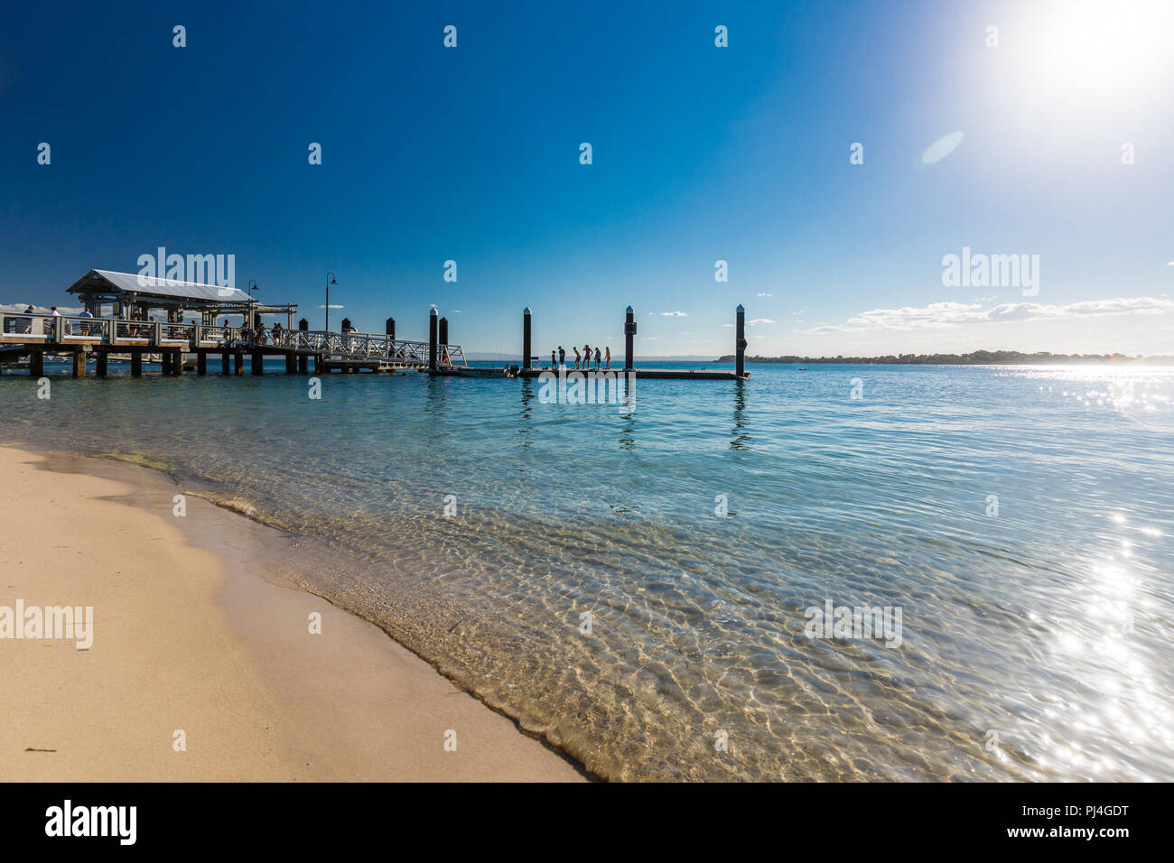 Bribie Island Aus Sept 1 2018 Beach Near The Bongaree Jetty On West Side Of The Bribie Island Queensland Australia Stock Photo Alamy