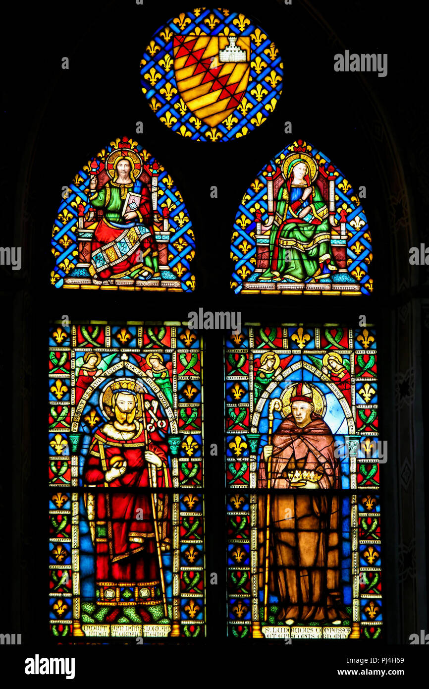 Stained Glass - Saint Louis, King of France Stock Image - Image of royal,  saints: 88757933