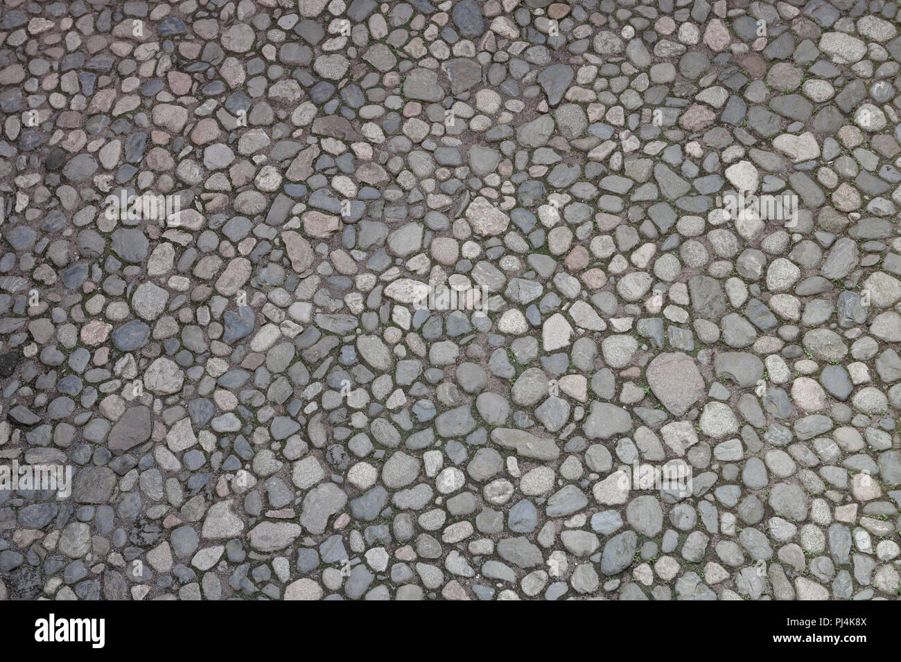 Old cobblestone pavement from above Stock Photo - Alamy