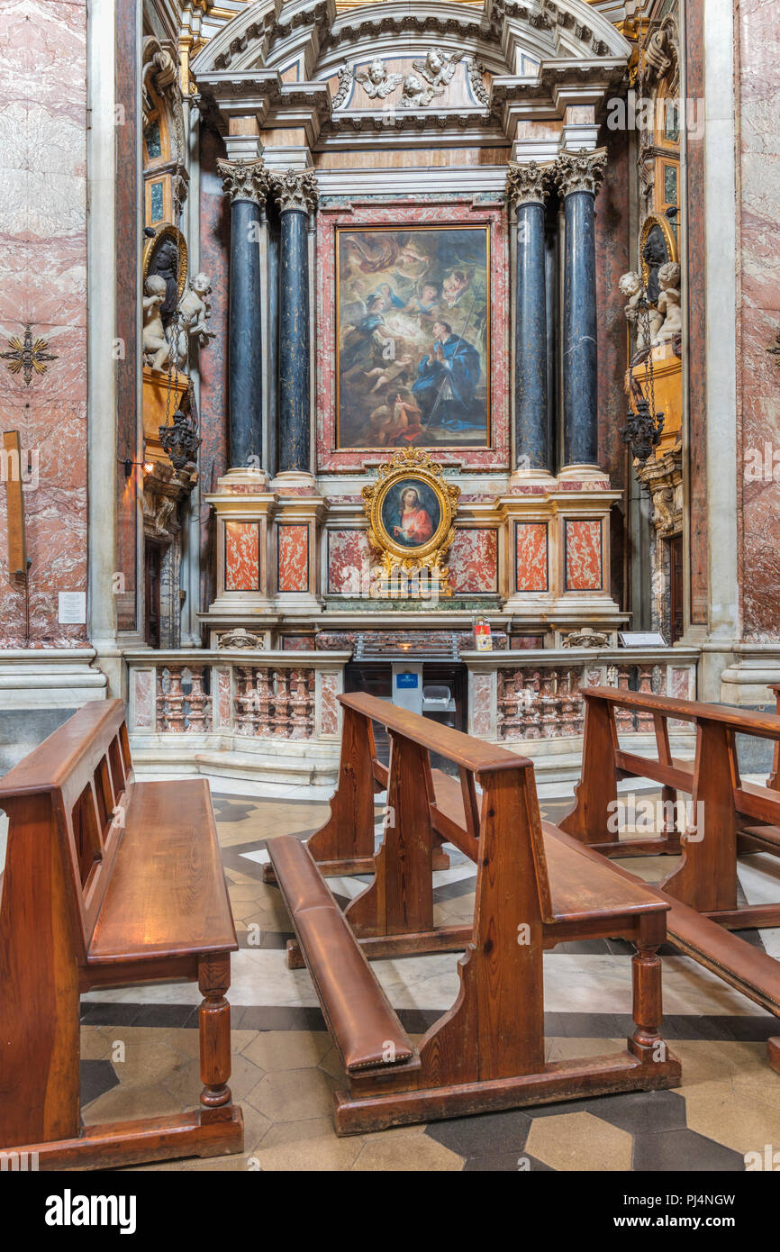 Church of Santa Maria Maddalena in Campo Marzio interior, Rome, Lazio ...