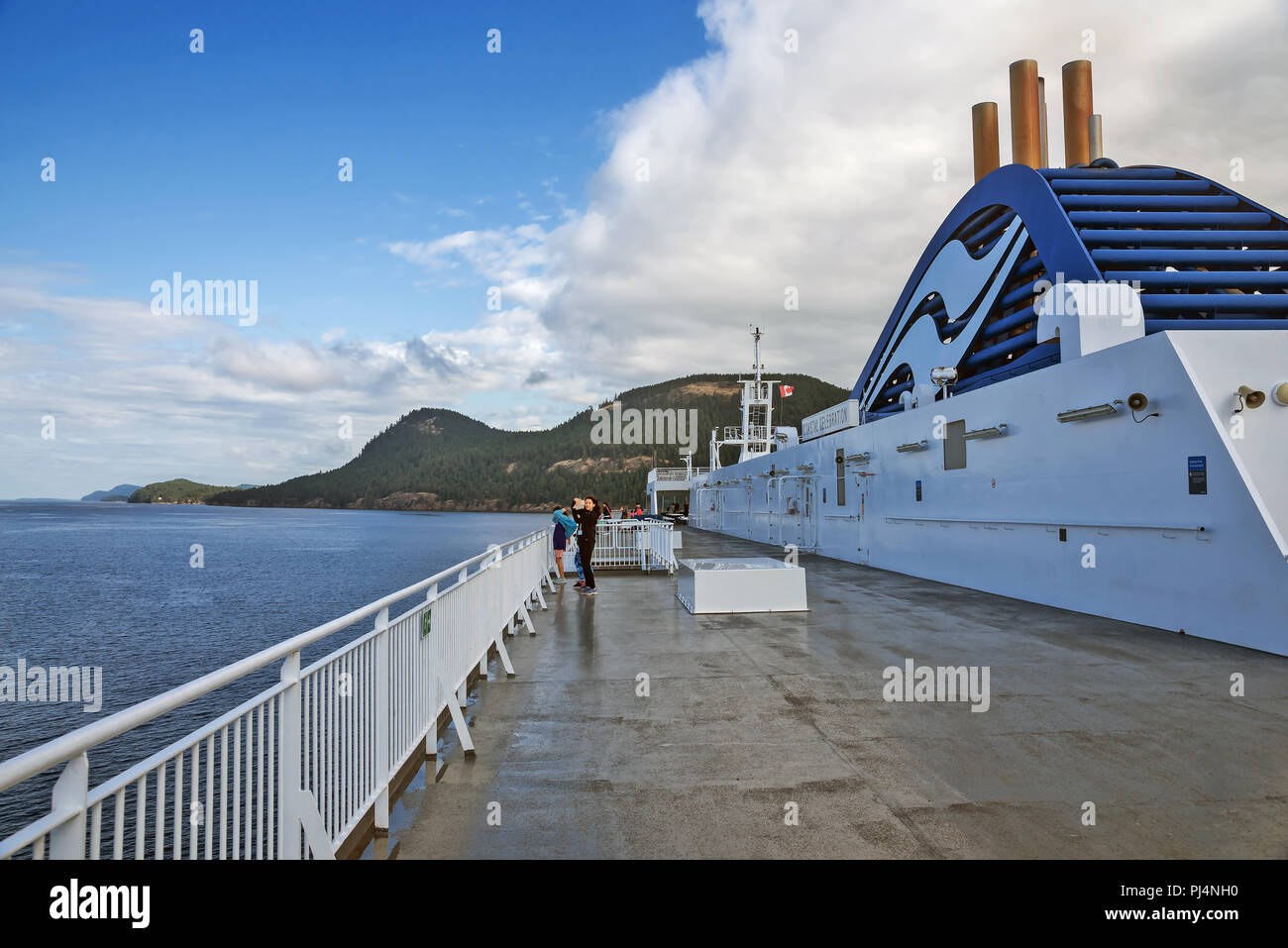 Ferry deck, Vancouver, Victoria, Canada Stock Photo - Alamy