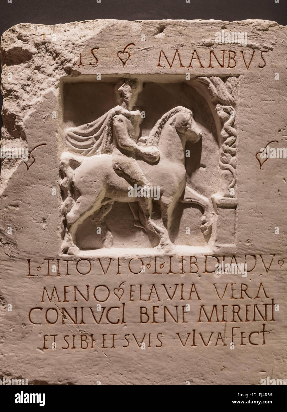 Thracian Rider Funerary relief with the Thracian horseman (3rd century), Rome, Lazio ...