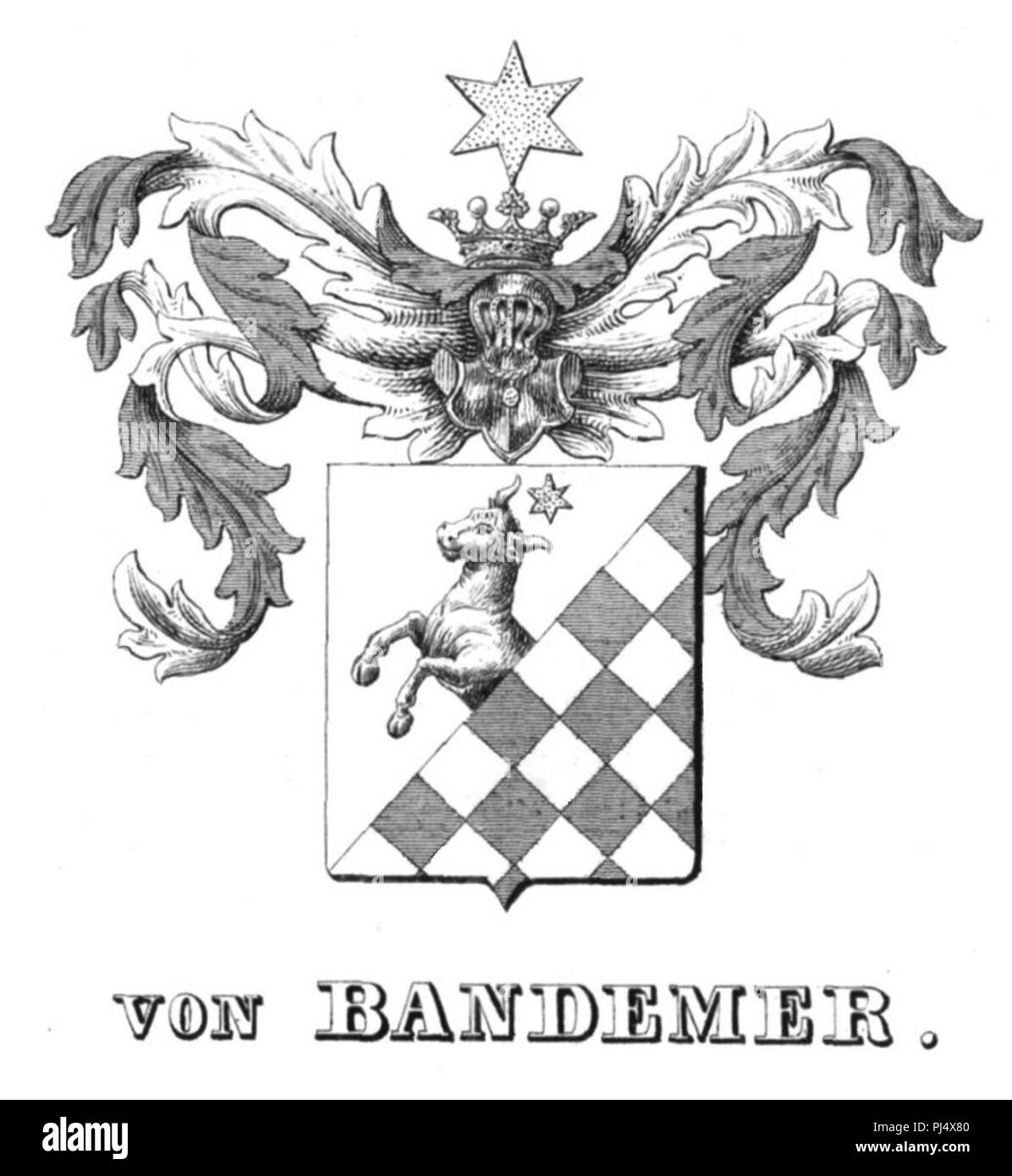 Bandemer Wappen. Stock Photo