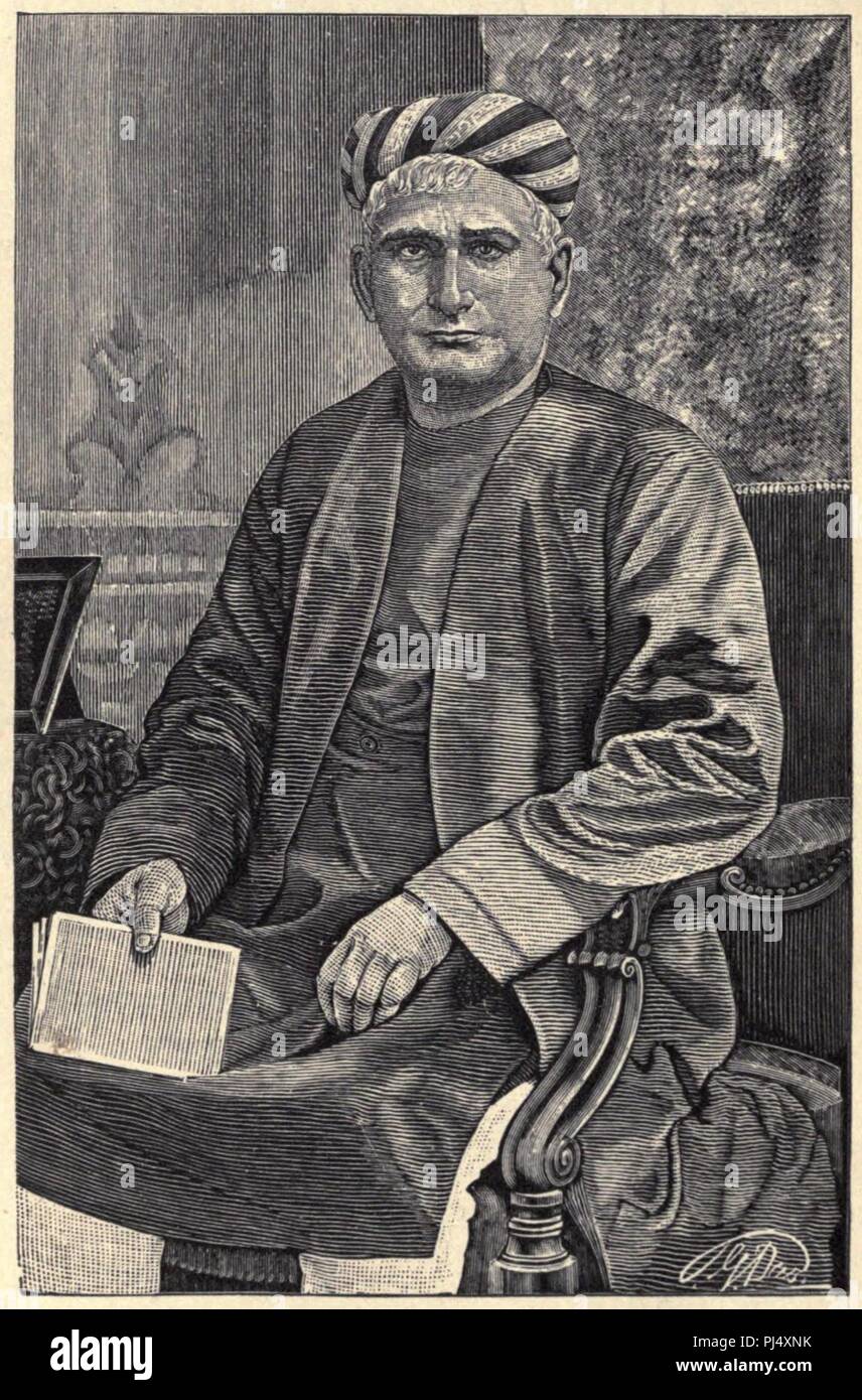 Bankim Chandra Chatterjee from The Literature of Bengal Stock Photo Alamy