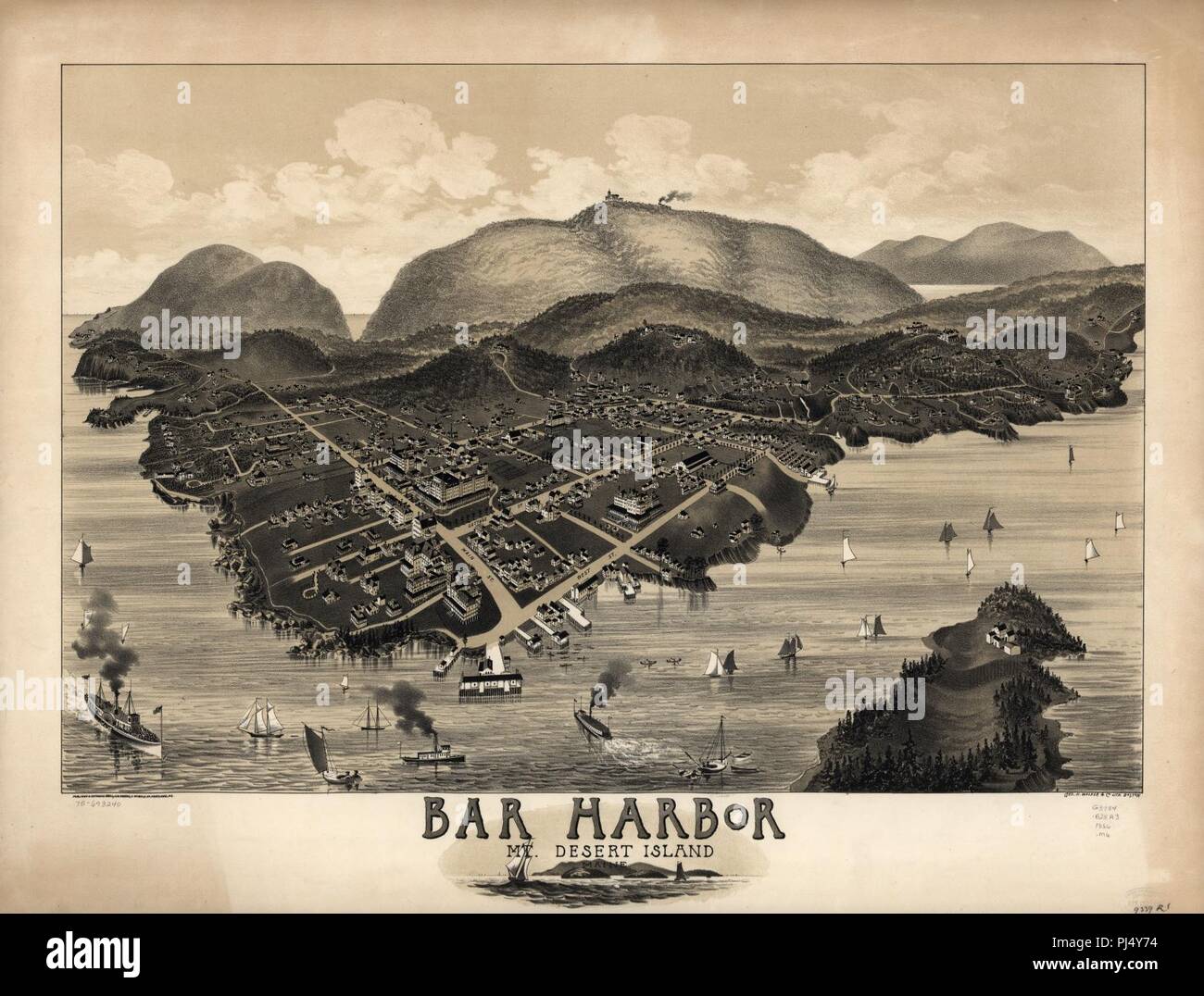 Bar Harbor, Mt. Desert Island, Maine Stock Photo Alamy