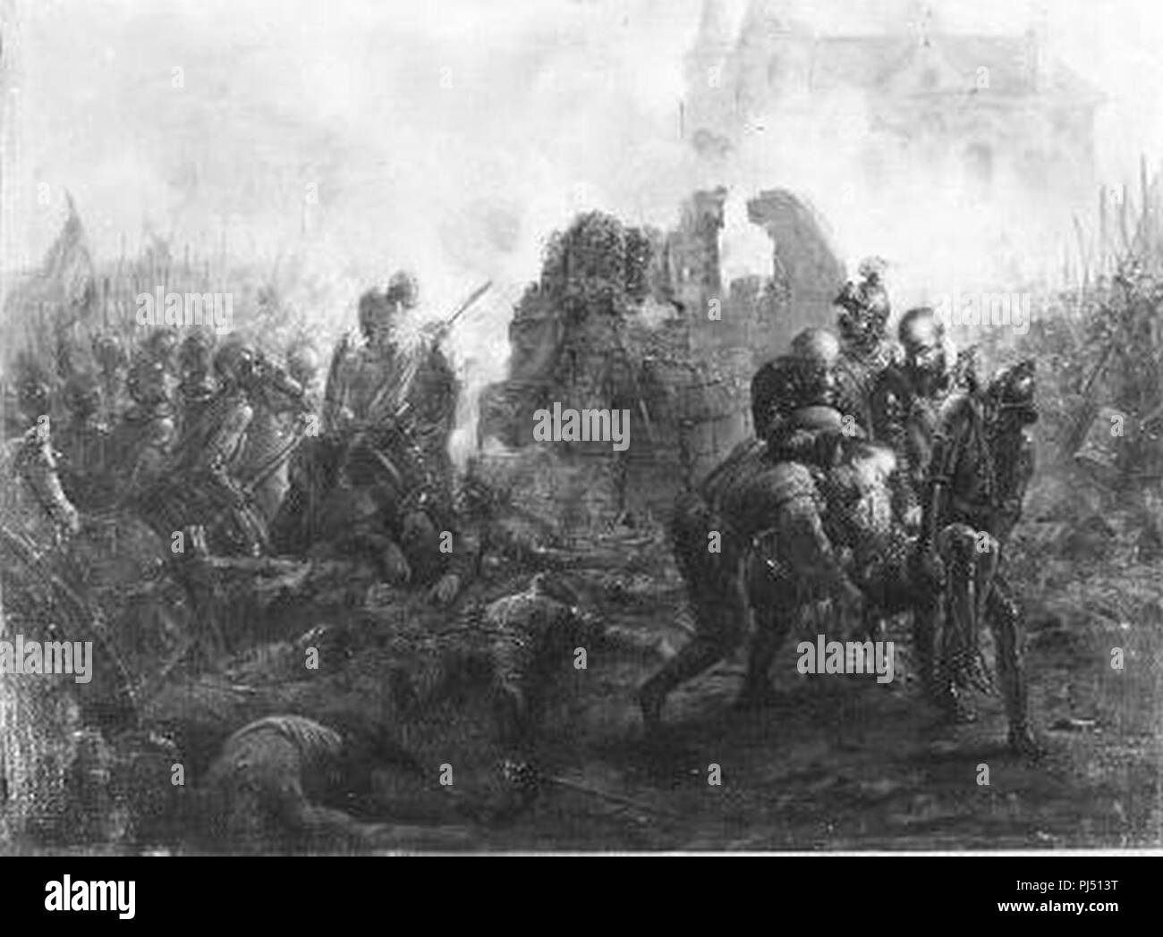 Barend Wijnveld - Anno 1568. De slag bij Heiligerlee - Stock Photo