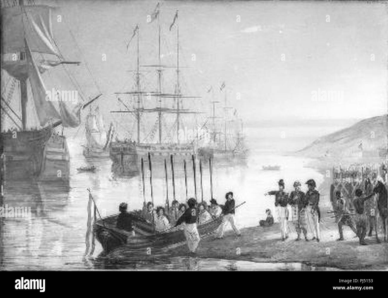 Barend Wijnveld - Anno 1821. De overwinning bij Palembang - Stock Photo