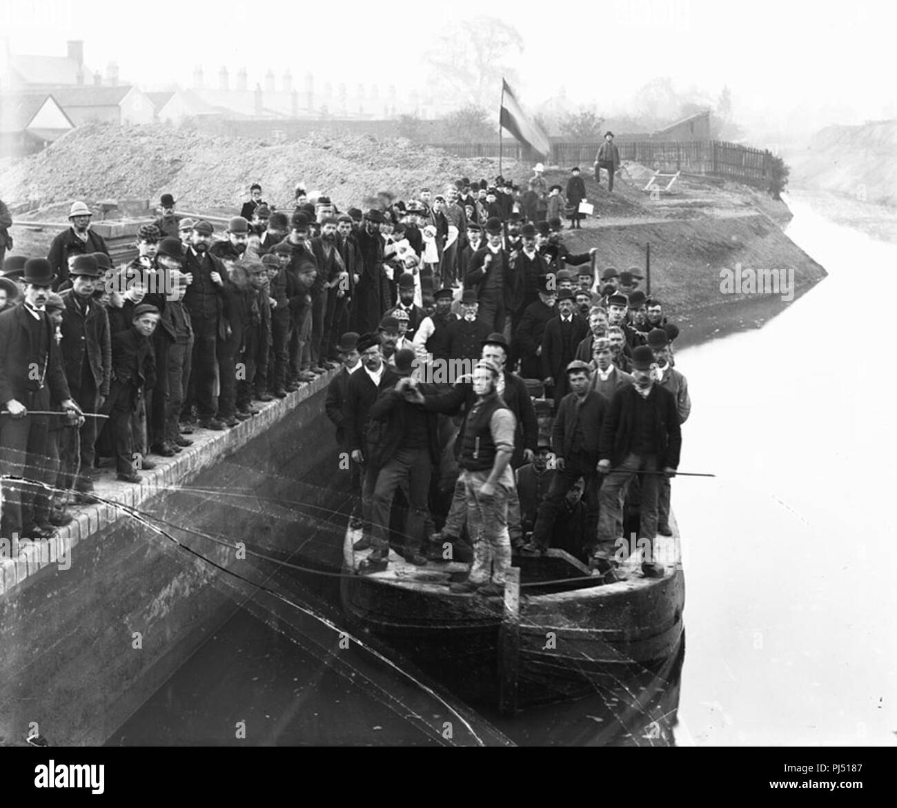Barges on the River Lark Stock Photo Alamy