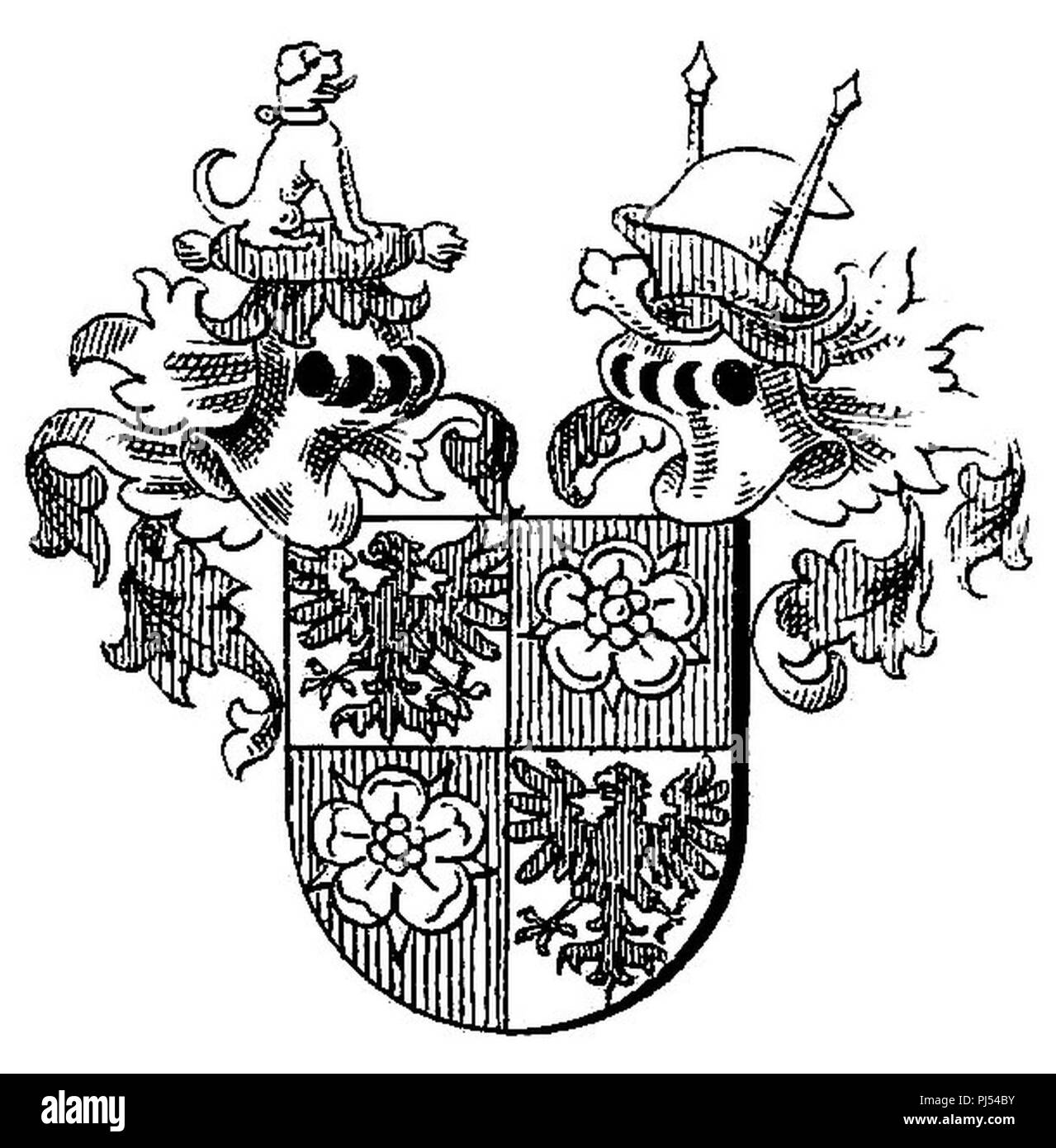 Wappen Grafen von Barby. Stock Photo