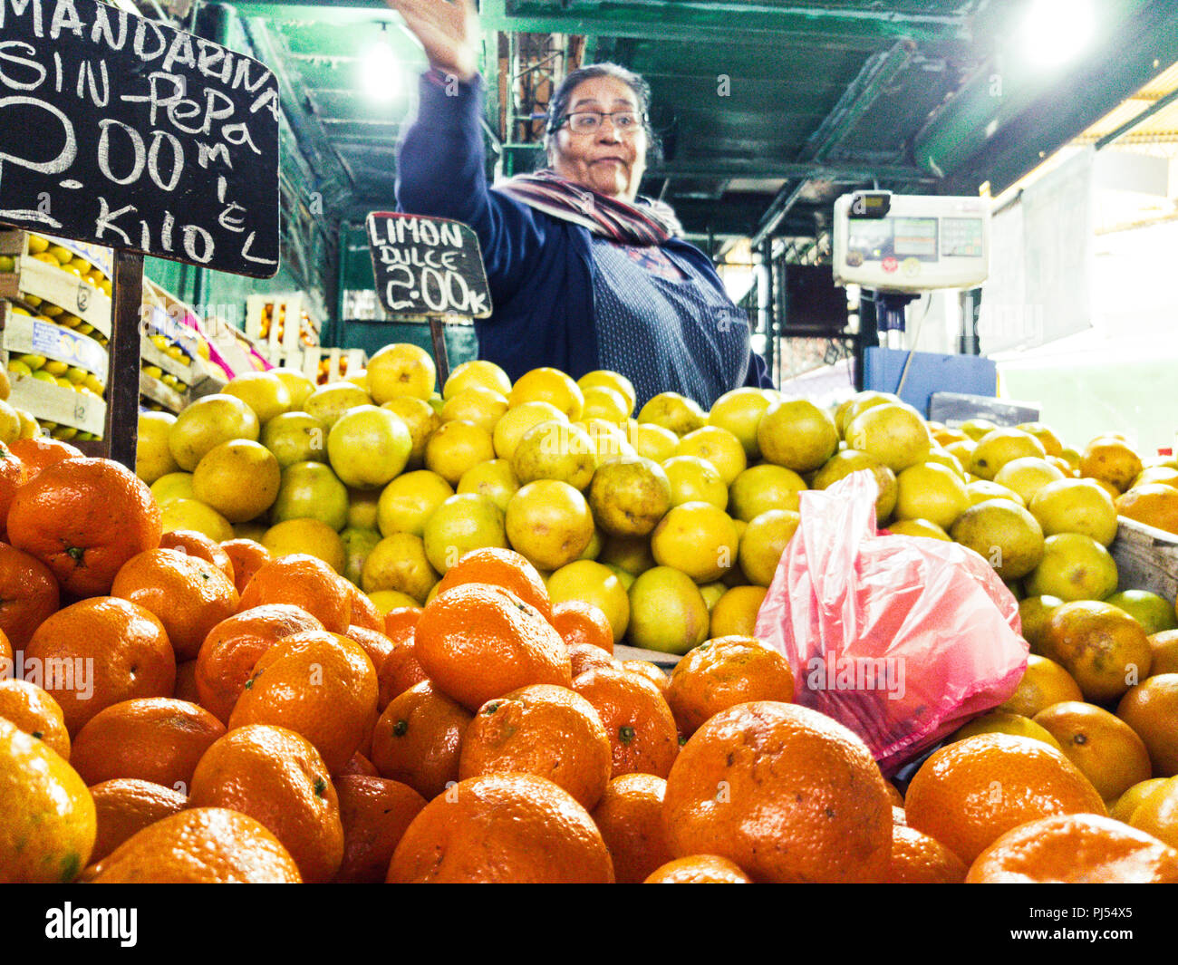 Lima, Peru JULY 13th 2018 El Trebol Caqueta wholesale fruit market