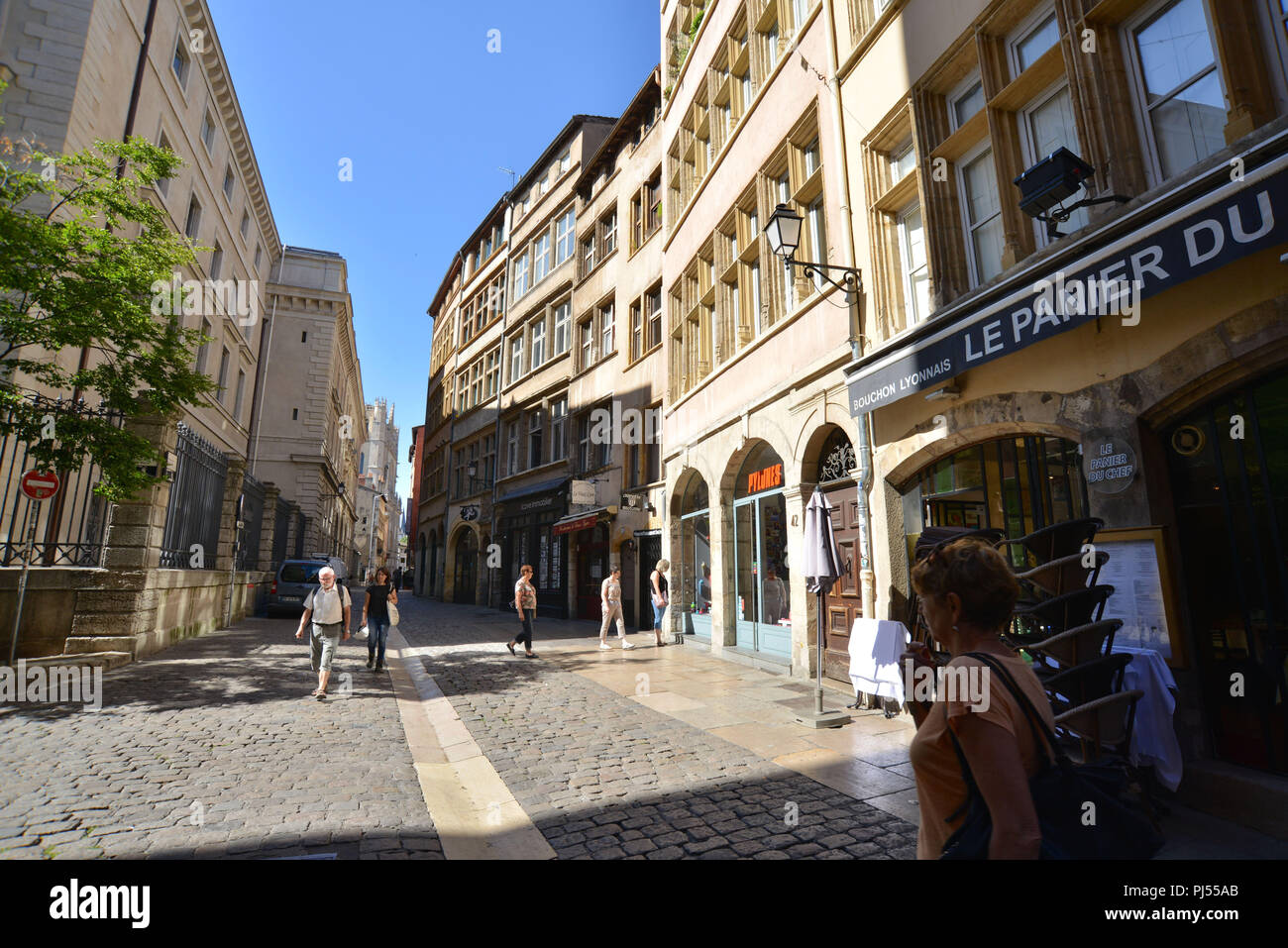 Old town quarter in lyon hi-res stock photography and images - Alamy