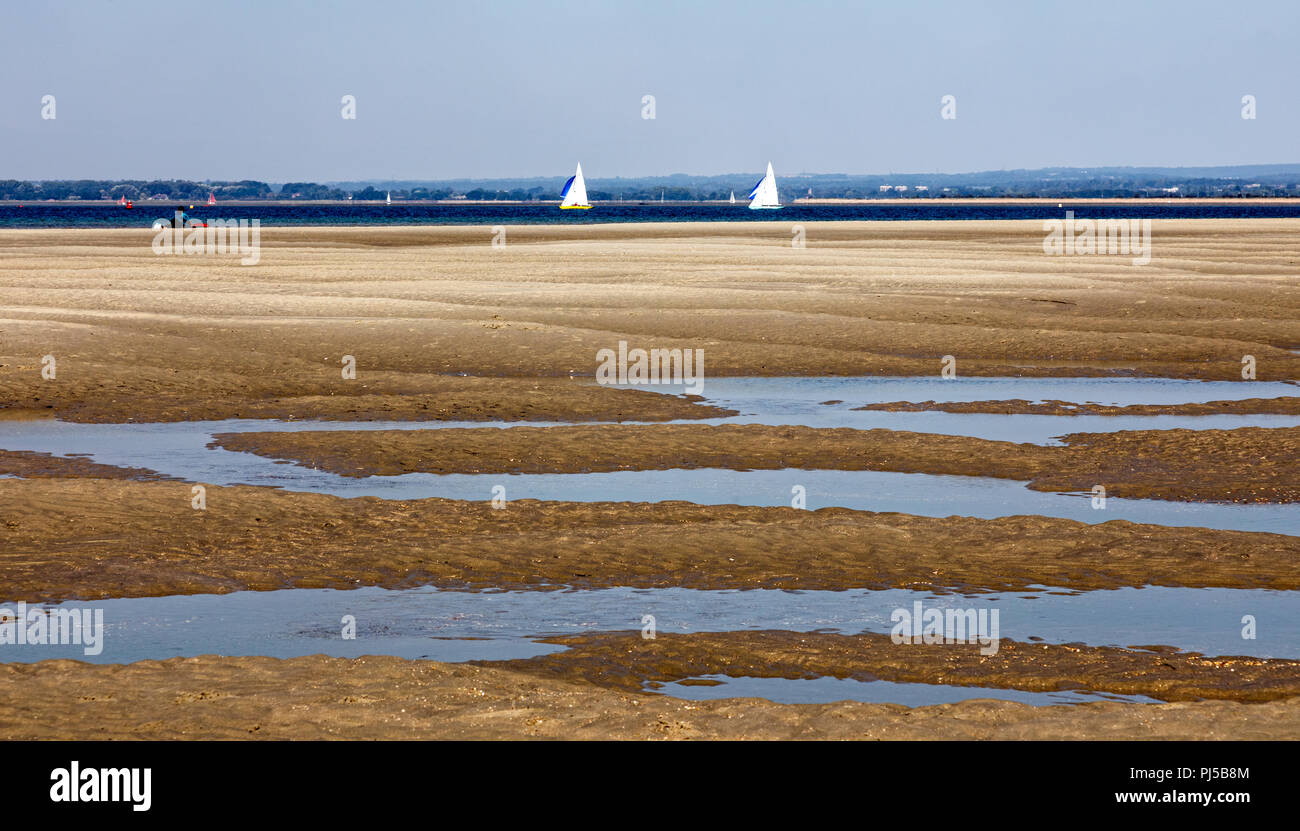 The Mud Flats At Low Tide West Wittering West Sussex UK Stock Photo Alamy