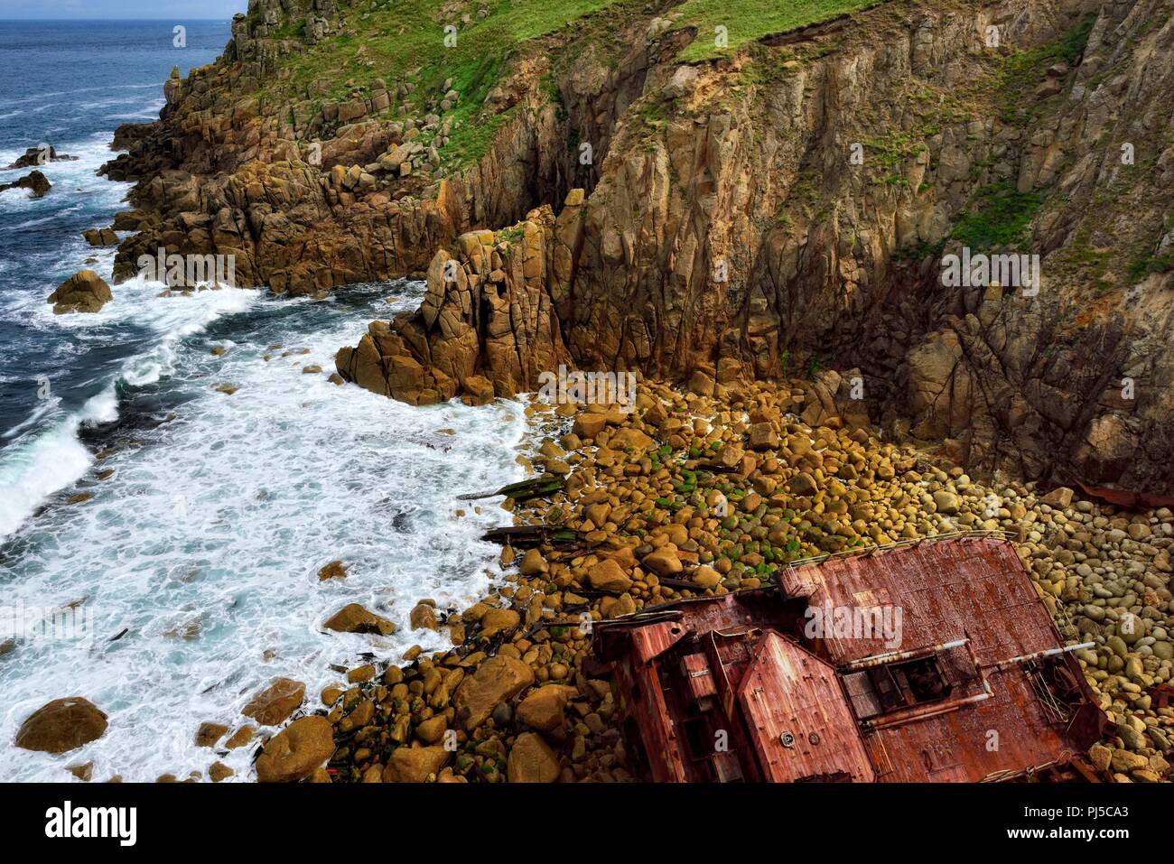Mayon cliff ship wreck hi-res stock photography and images - Alamy