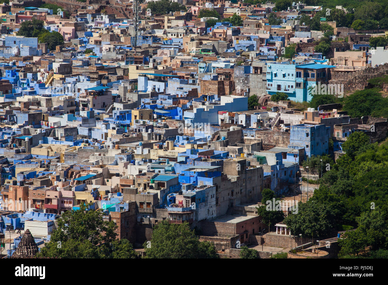 Jodhpur, the blue city, India Stock Photo