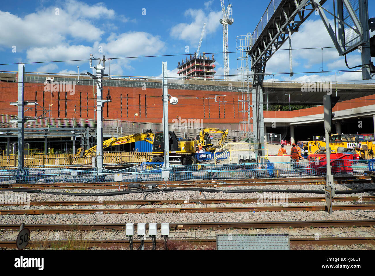 Rail Construction England High Resolution Stock Photography and Images