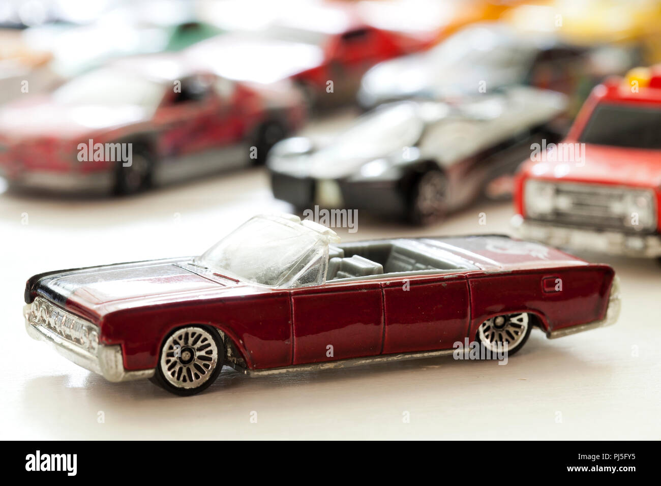 1964 Lincoln Continental convertible Hot Wheels toy car - USA Stock Photo