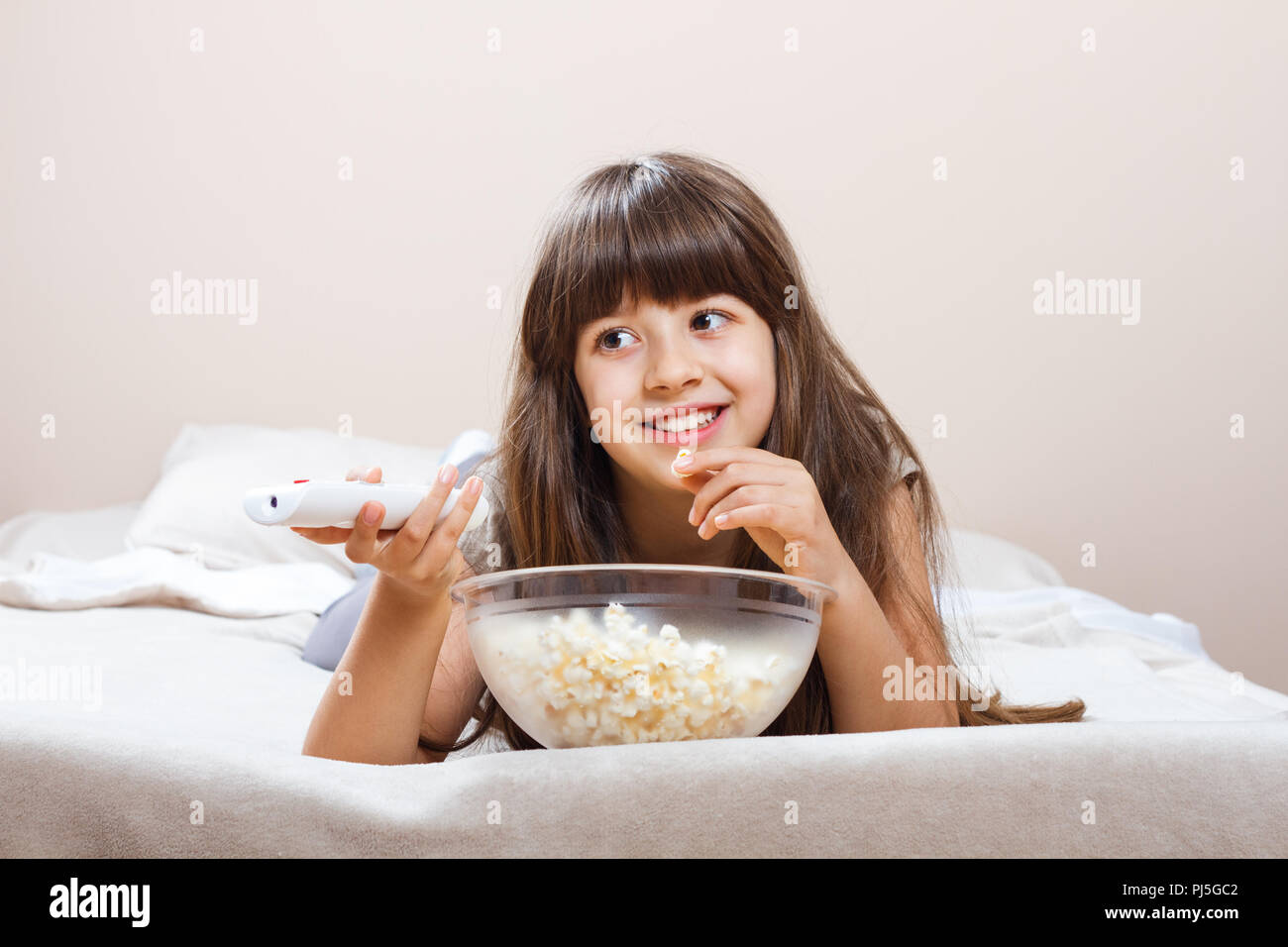 Girl bedtime snack hires stock photography and images Alamy