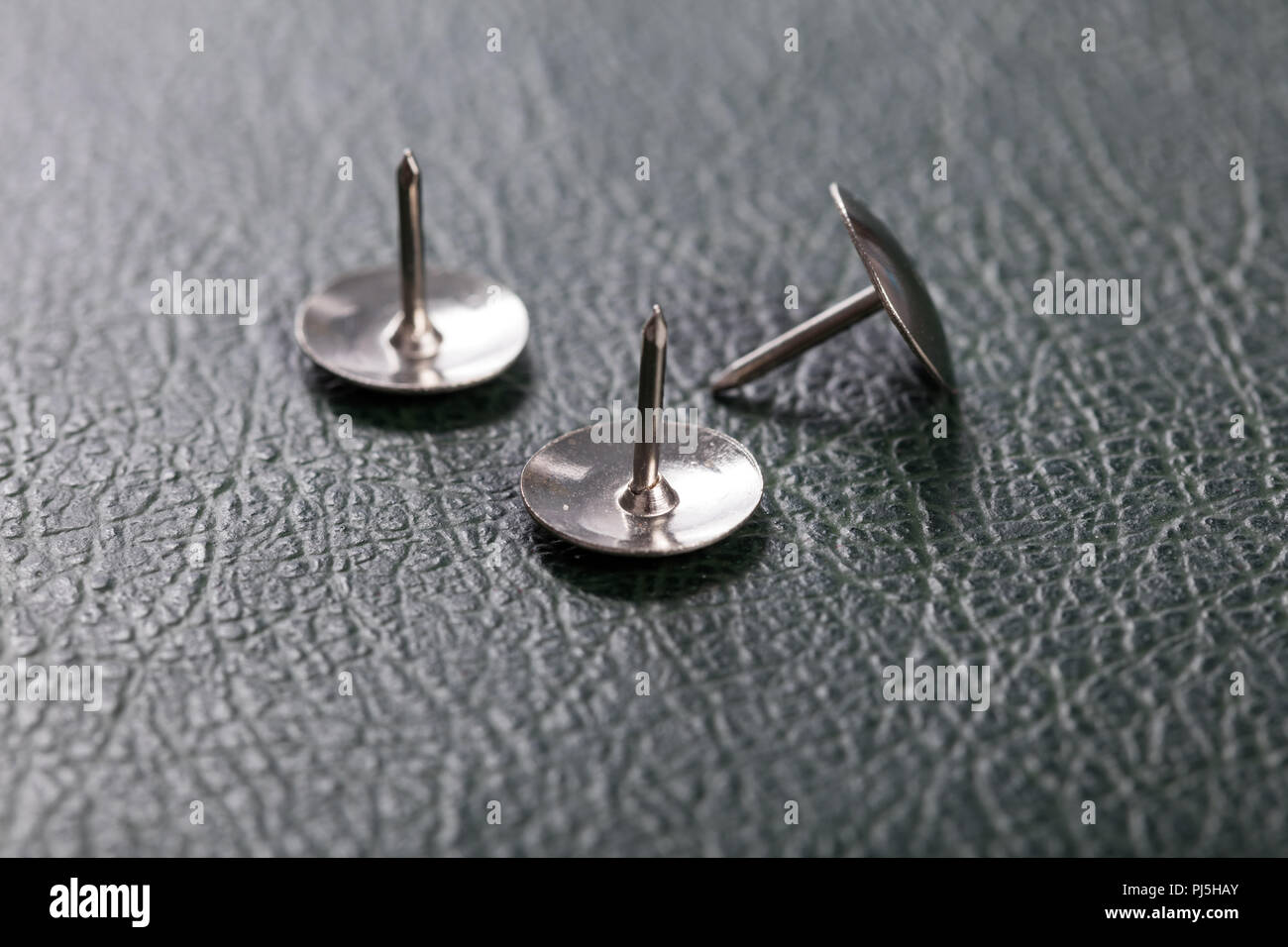 Group Of Metal Thumb Tacks for background Stock Photo Alamy