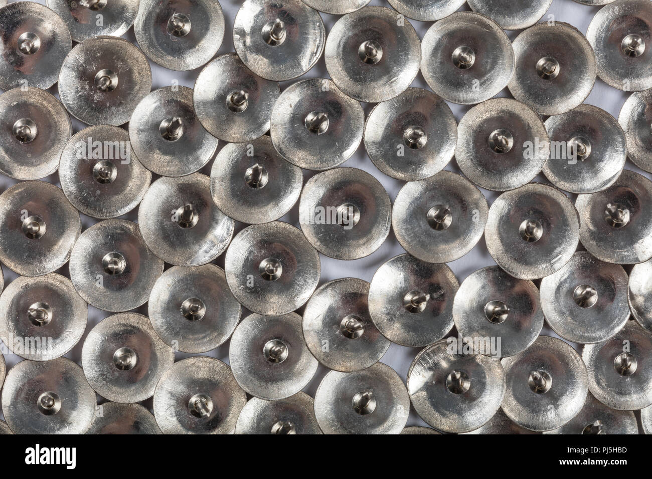 Group Of Metal Thumb Tacks for background Stock Photo Alamy