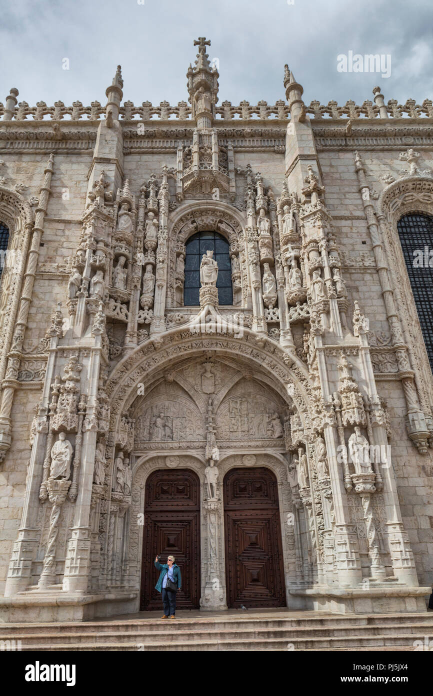 Jeronimos Monastery, Hieronymites Monastery church (1530), Lisbon, Portugal Stock Photo