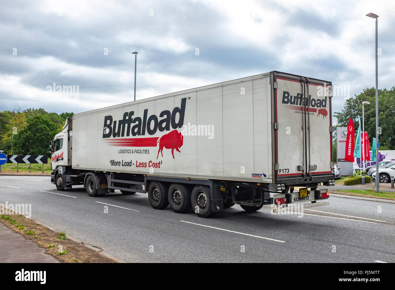 Buffaload logistics articulated lorry in Crewe Cheshre UK Stock Photo