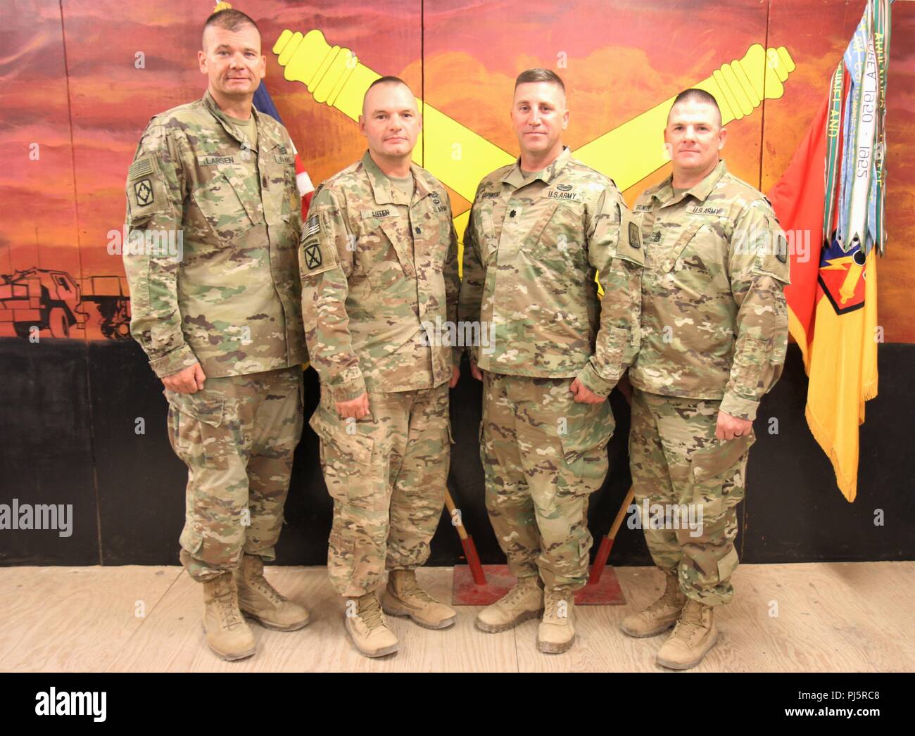 Camp Redleg, United Arab Emirates The command teams for the 114th