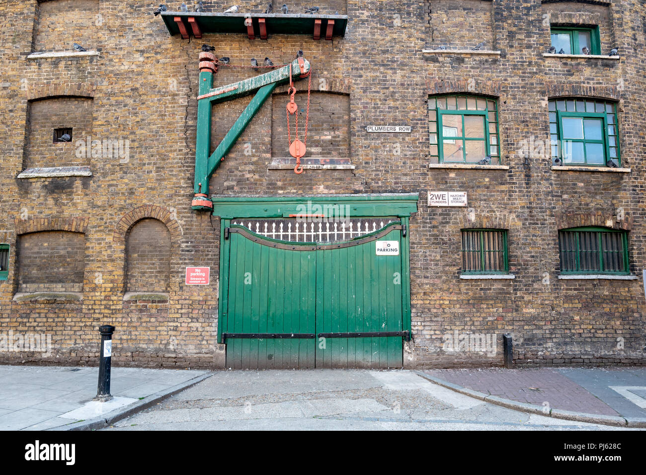 Gates and Hoist on The Whitechapel Bell Foundry Victorian warehouse on