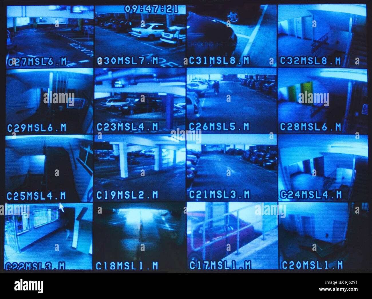 Security camera store screen
