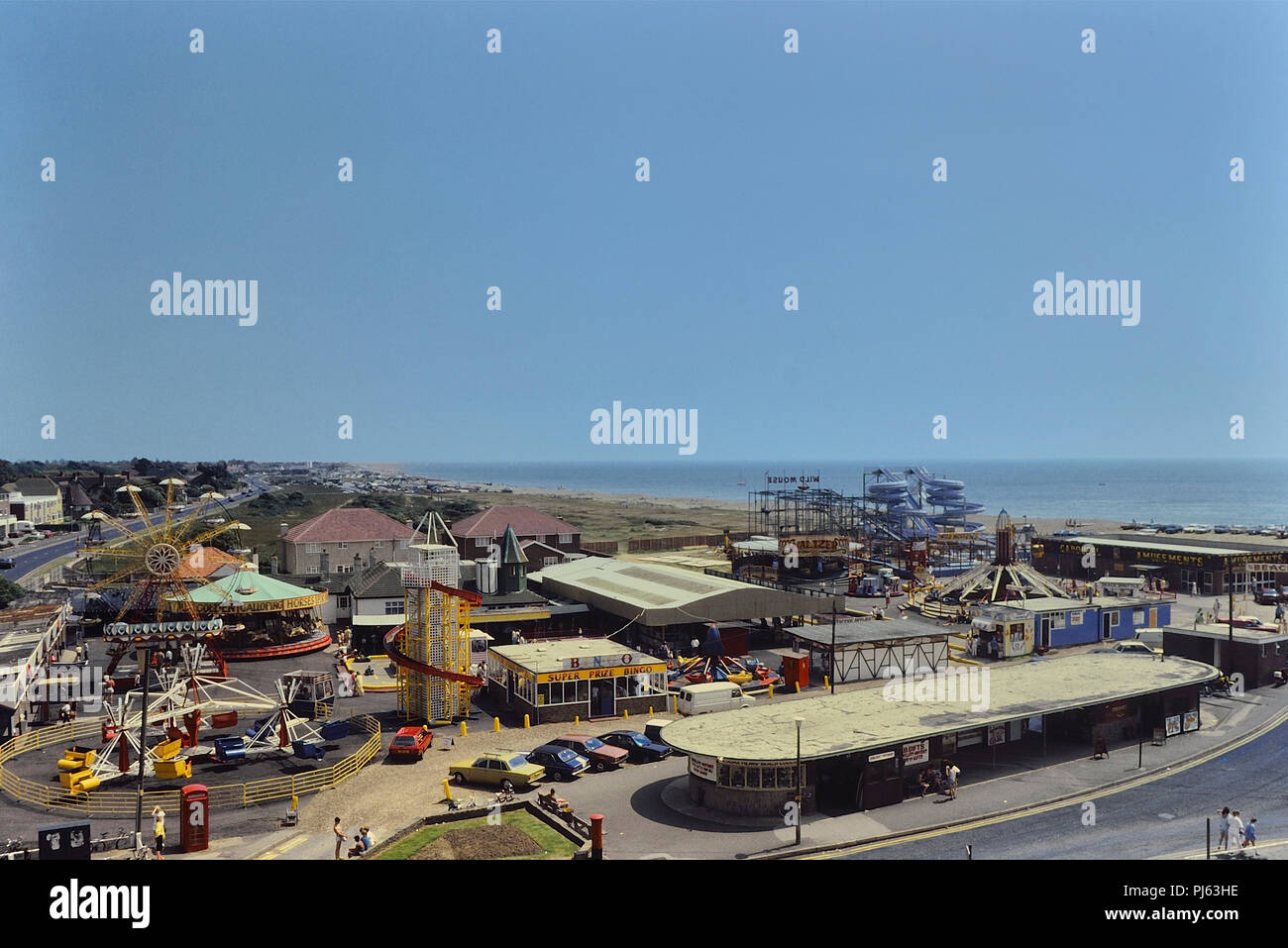 Funland Amusement Park, Hayling Island, Hampshire, England, UK. Circa