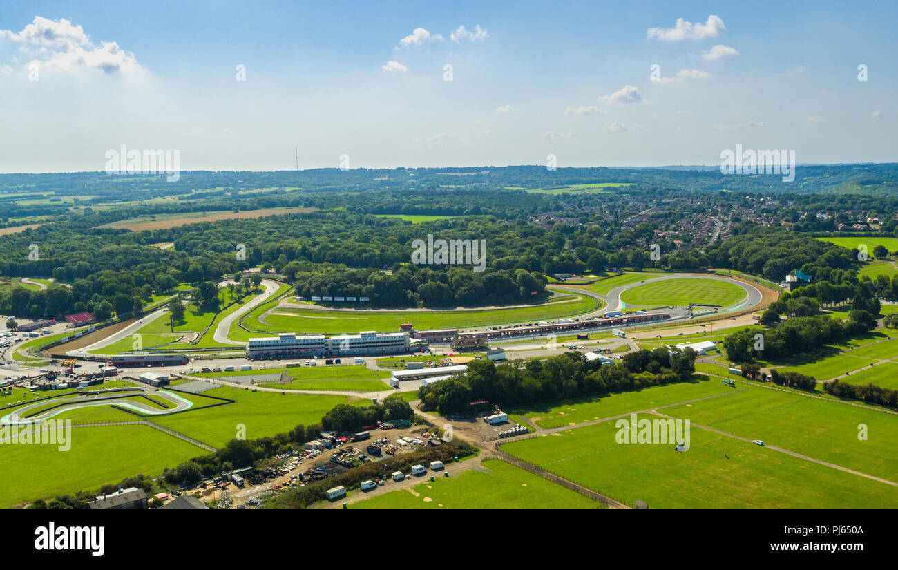 Aerial view of Brands Hatch race circuit, Kent, UK Stock Photo Alamy