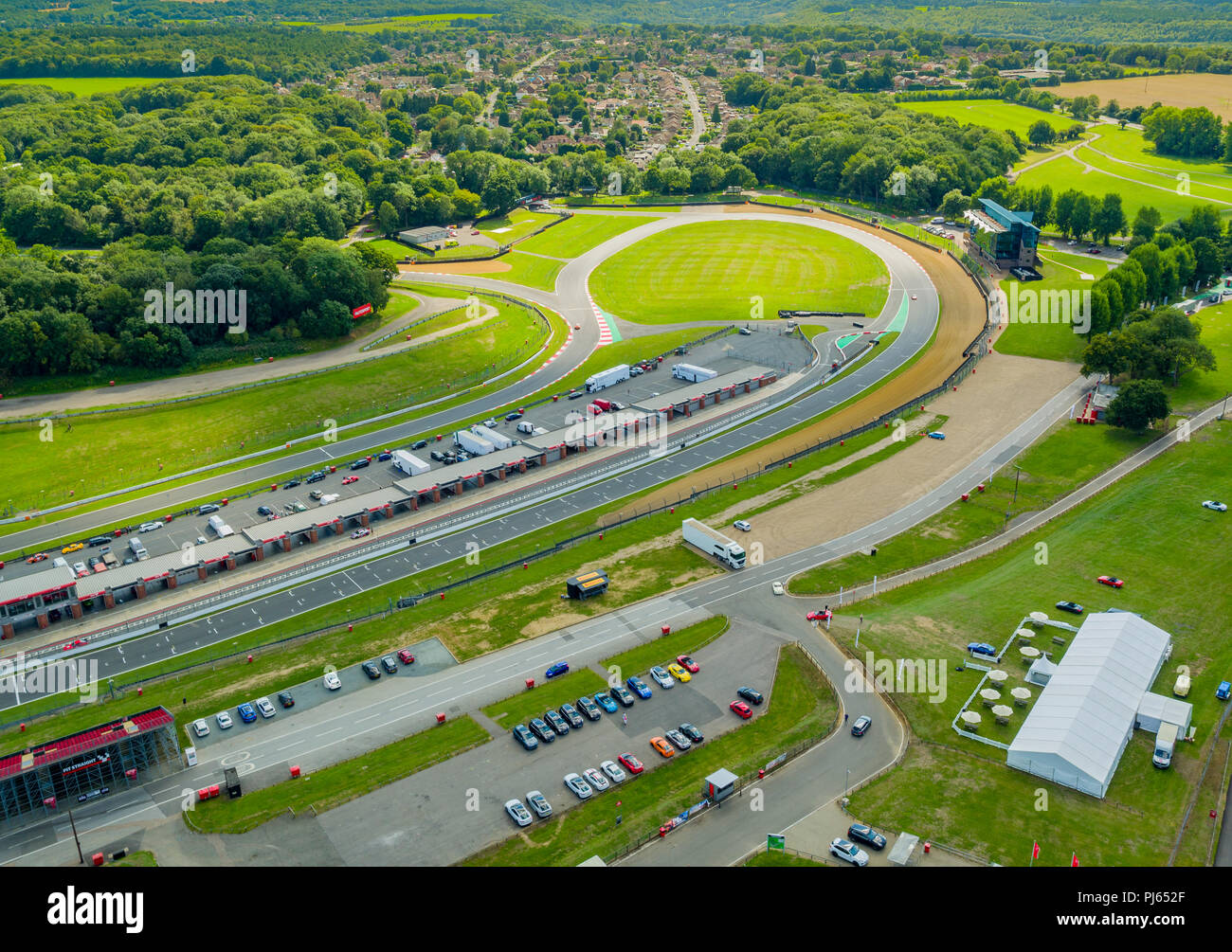 Aerial view of Brands Hatch race circuit, Kent, UK Stock Photo - Alamy