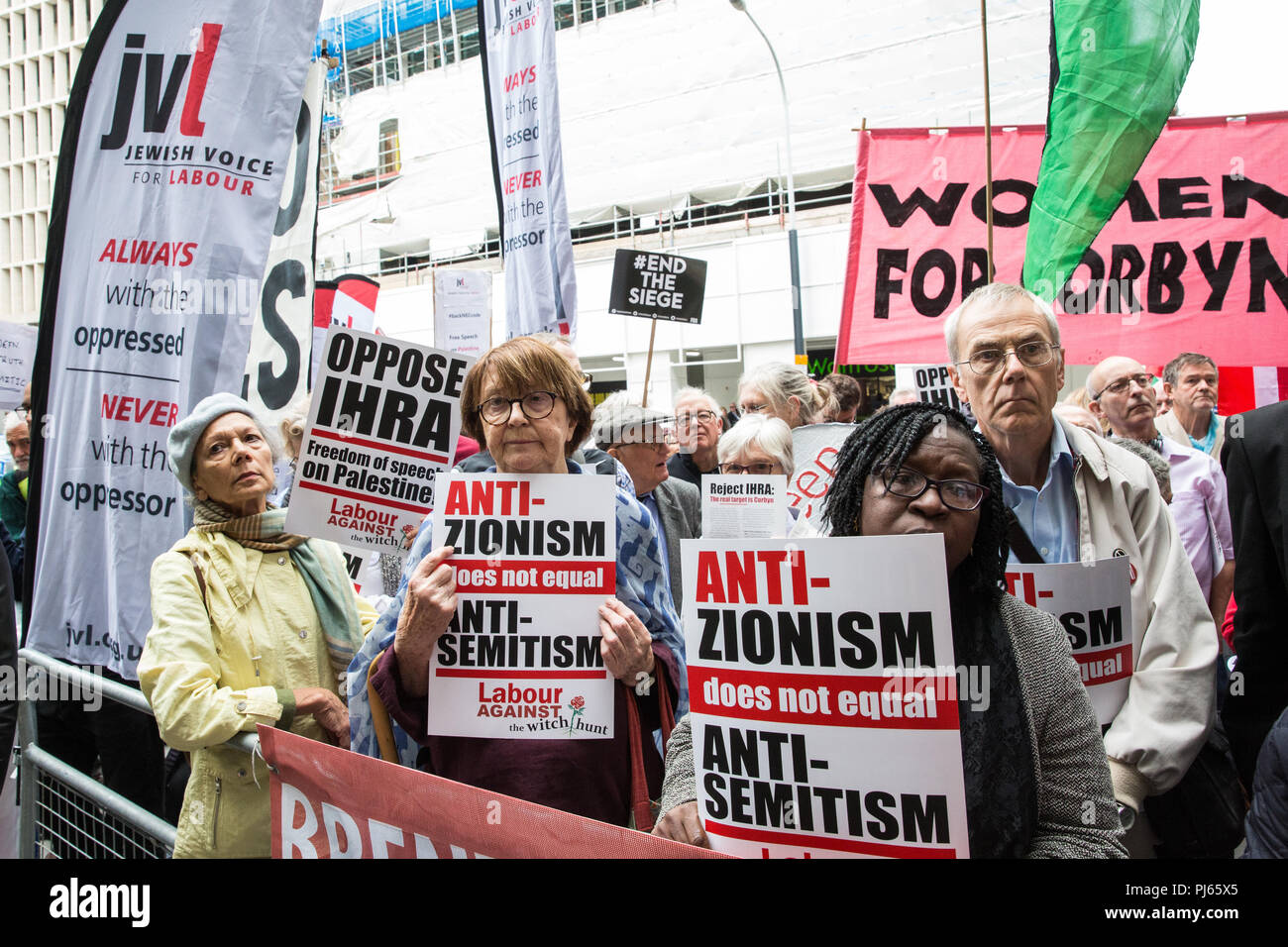 Jewish Voice For Labour Banner Stock Photos Jewish Voice For