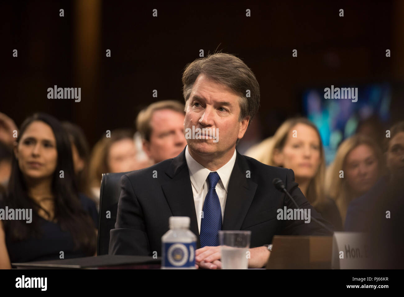 Washington DC, September 4, 2018, USA: Judge Brett Kavanaugh attends his confirmation hearing to become the next Supreme Court Justice on Capitol Hill in Washington DC. Patsy Lynch/ Stock Photo