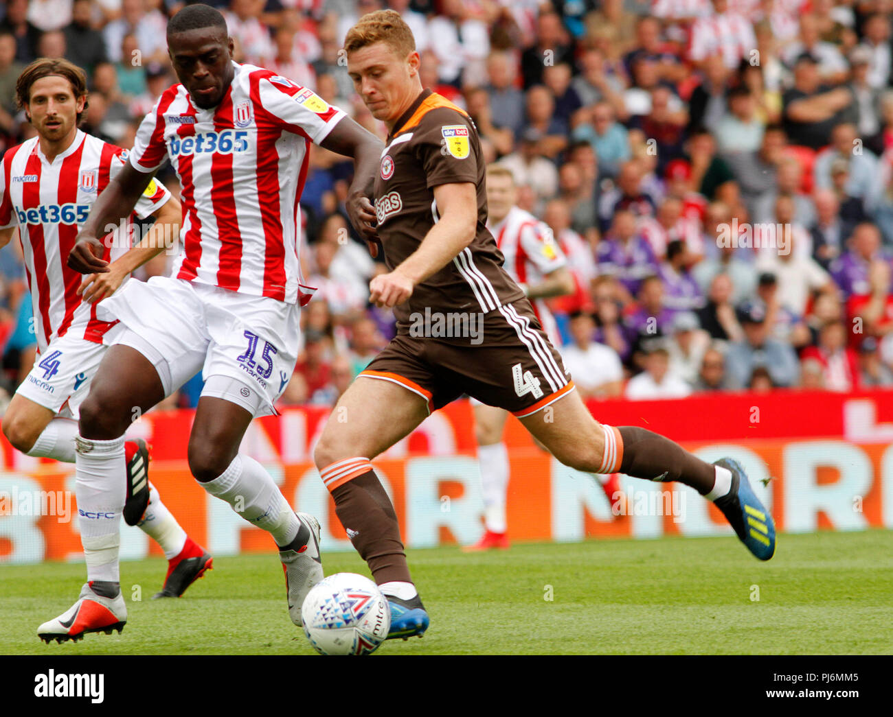 Stoke City v Brentford FC Stock Photo