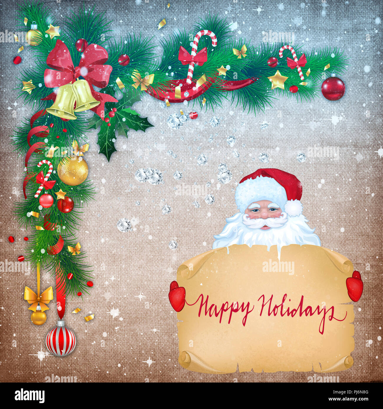 https://c8.alamy.com/comp/PJ6N8G/beautiful-christmas-card-in-vintage-style-with-the-image-of-santa-claus-and-congratulations-on-the-holiday-PJ6N8G.jpg