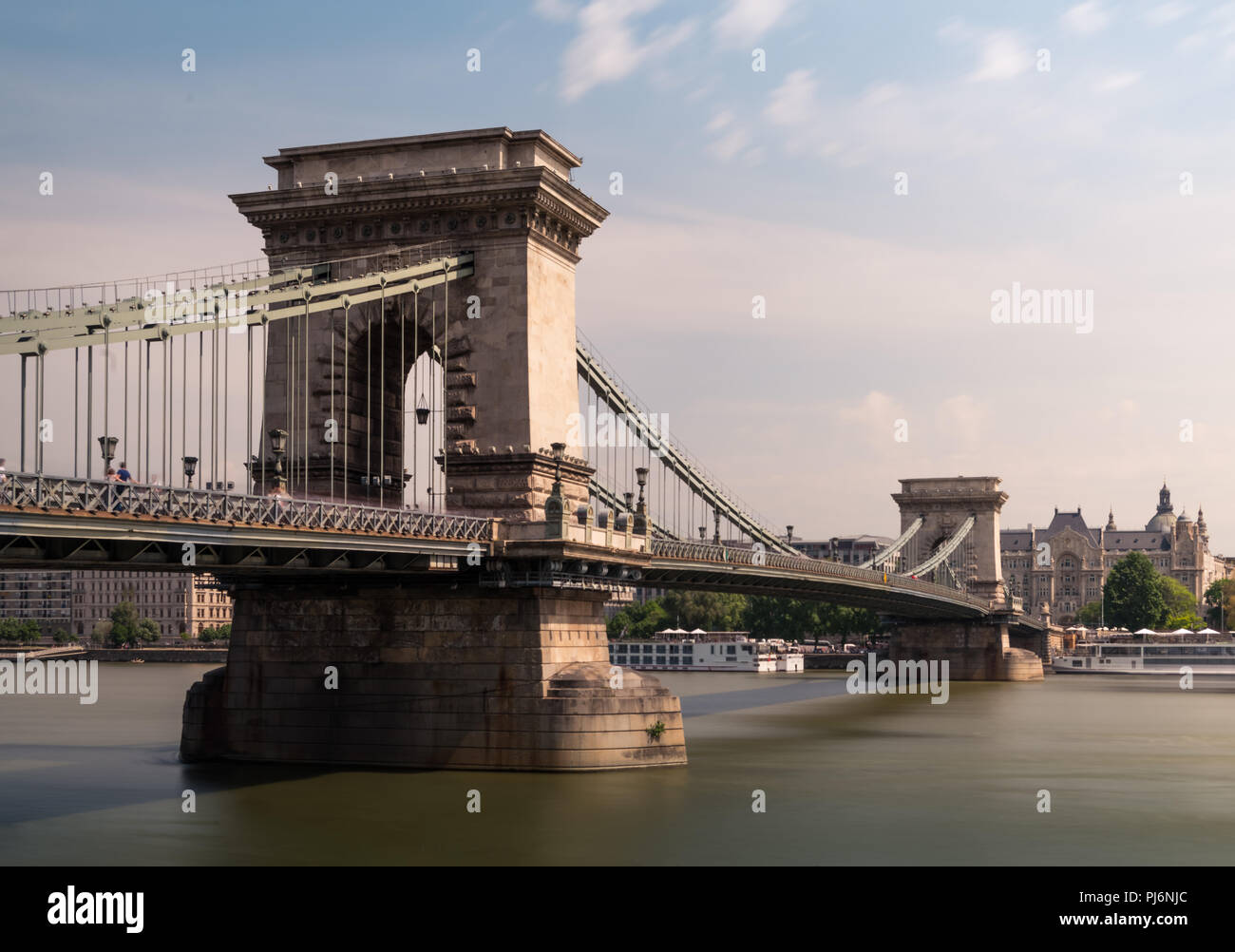 Chain Bridge, Budapest Stock Photo